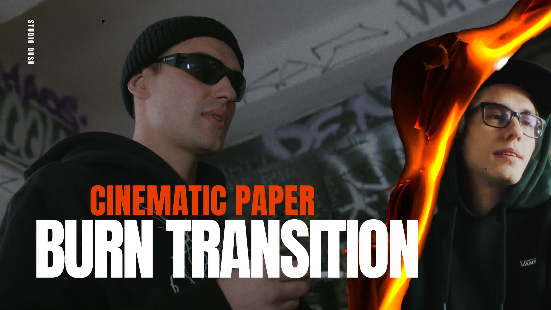 Cinematic Paper Burn Transition