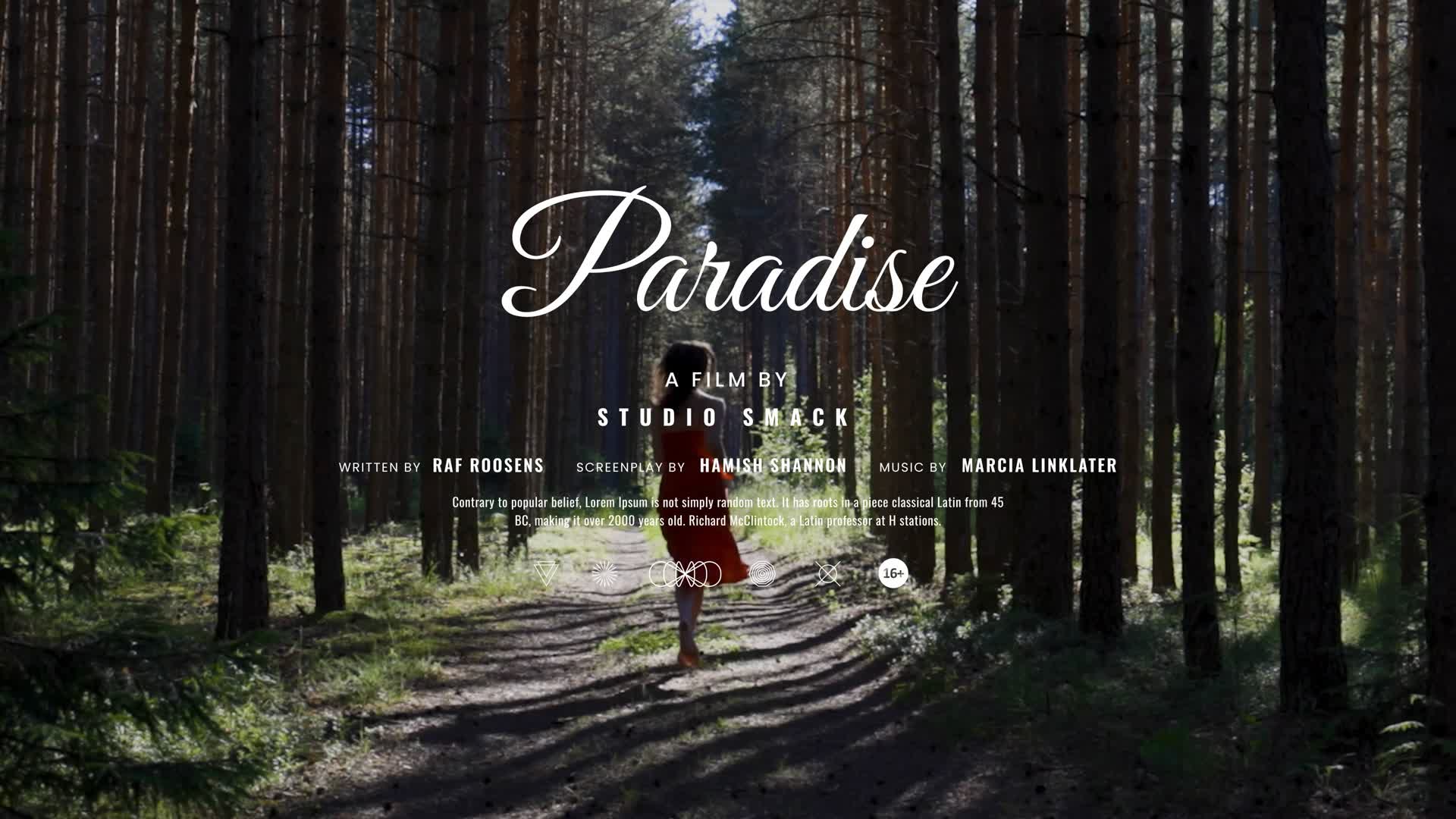 Written Cinematic Title Template