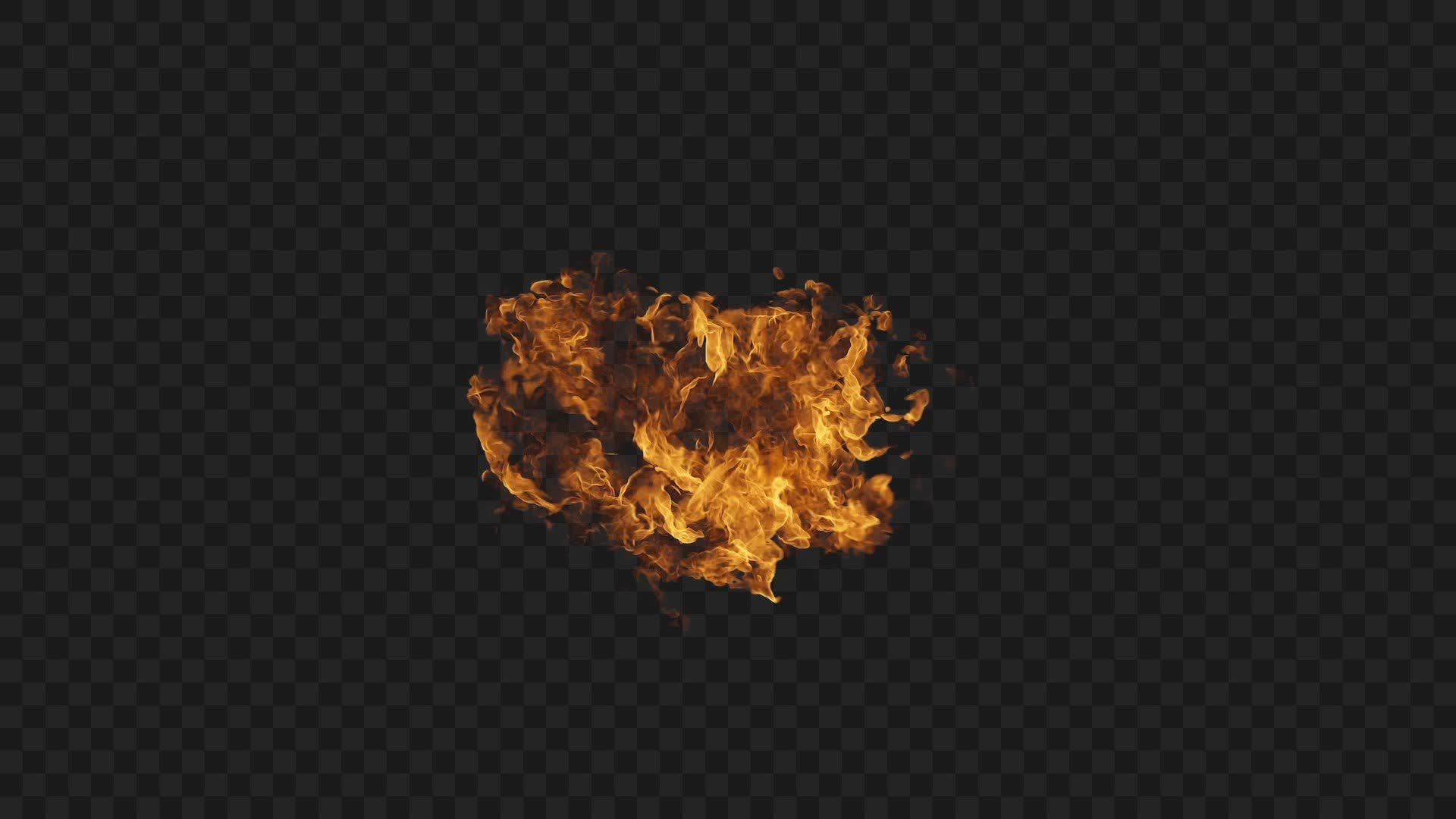 Cinematic Top Fire Blaze on Alpha