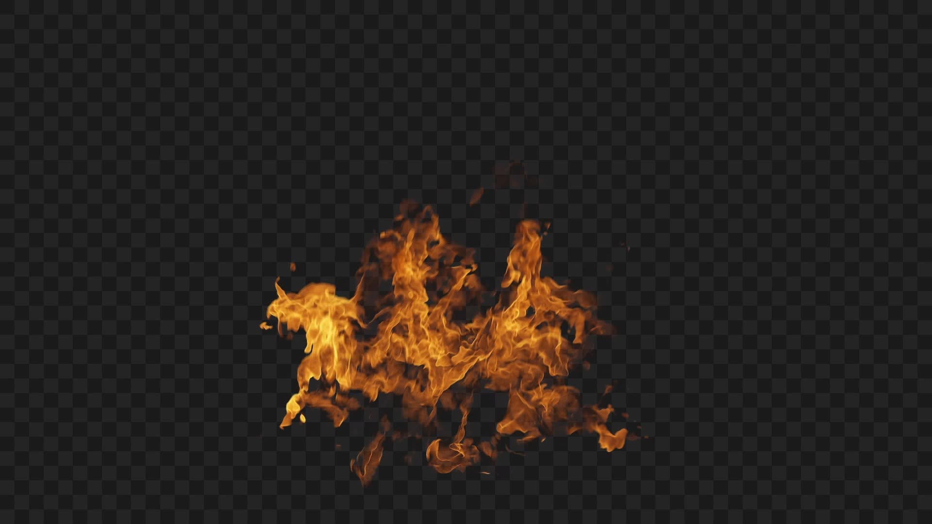 Cinematic Wall Fire Blaze VFX on Alpha