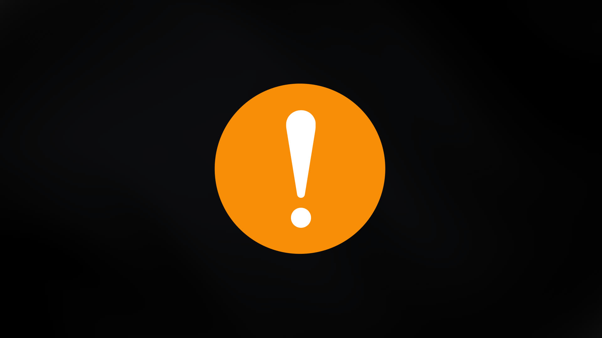 Circle Shape With Exclamation Mark Animation