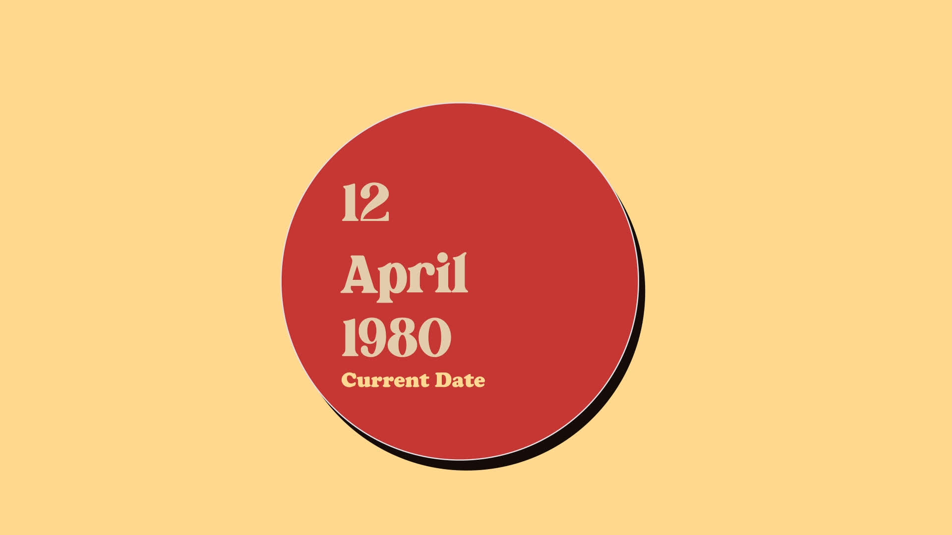 Circular Badge Date Counters