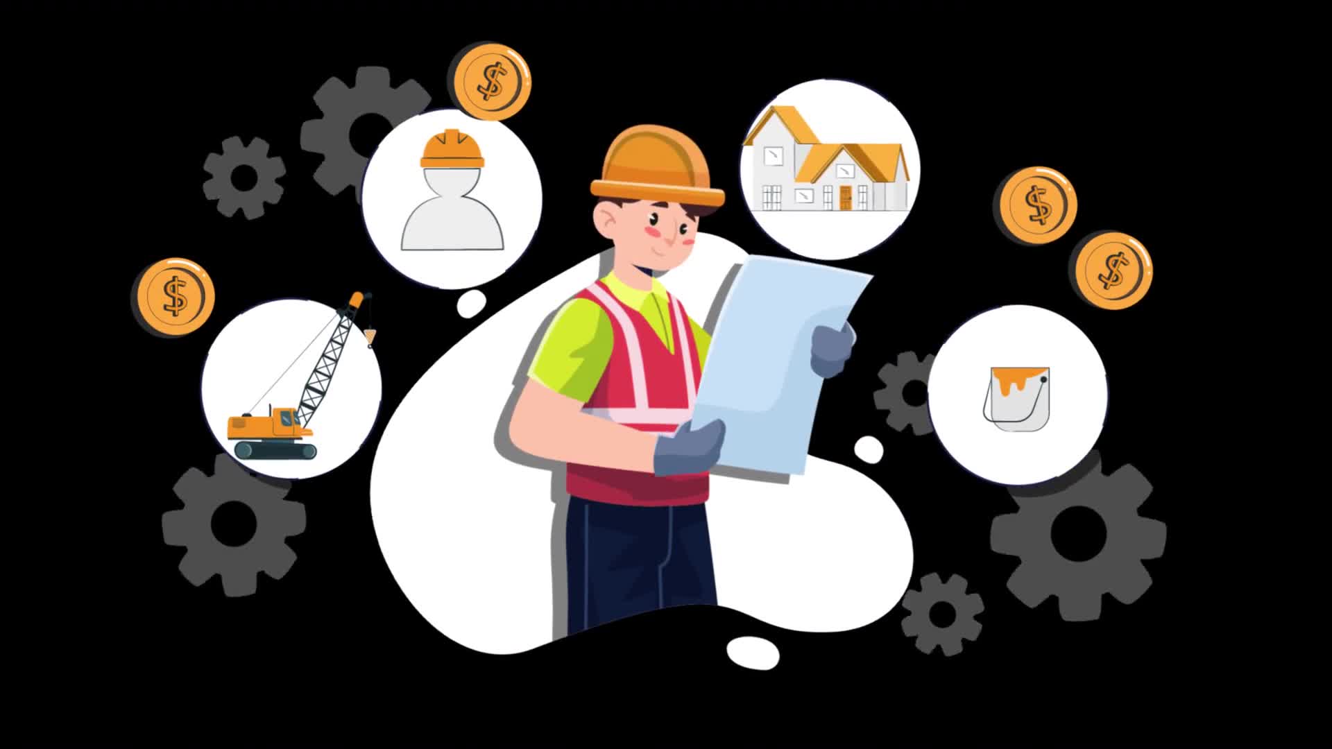 Civil Engineer Reading Building Project Information On Alpha