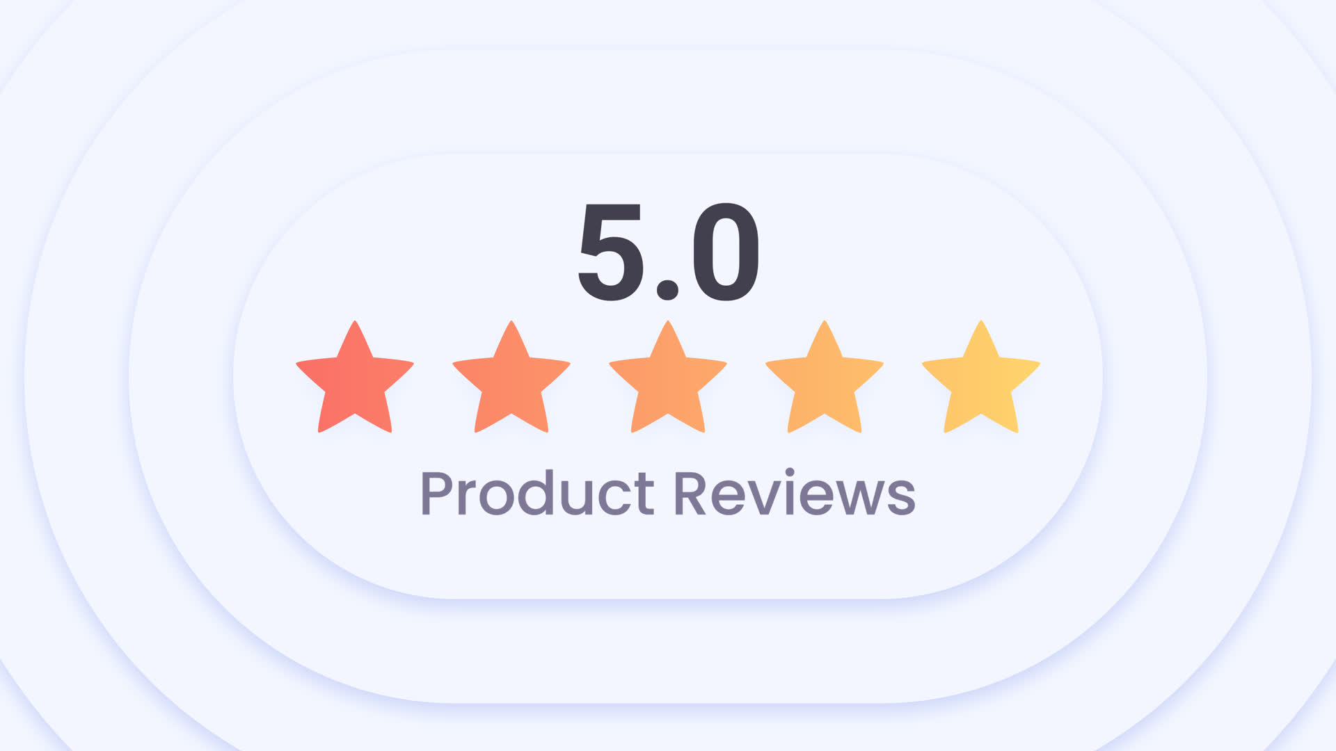 Clean Animated Star Product Reviews Rating
