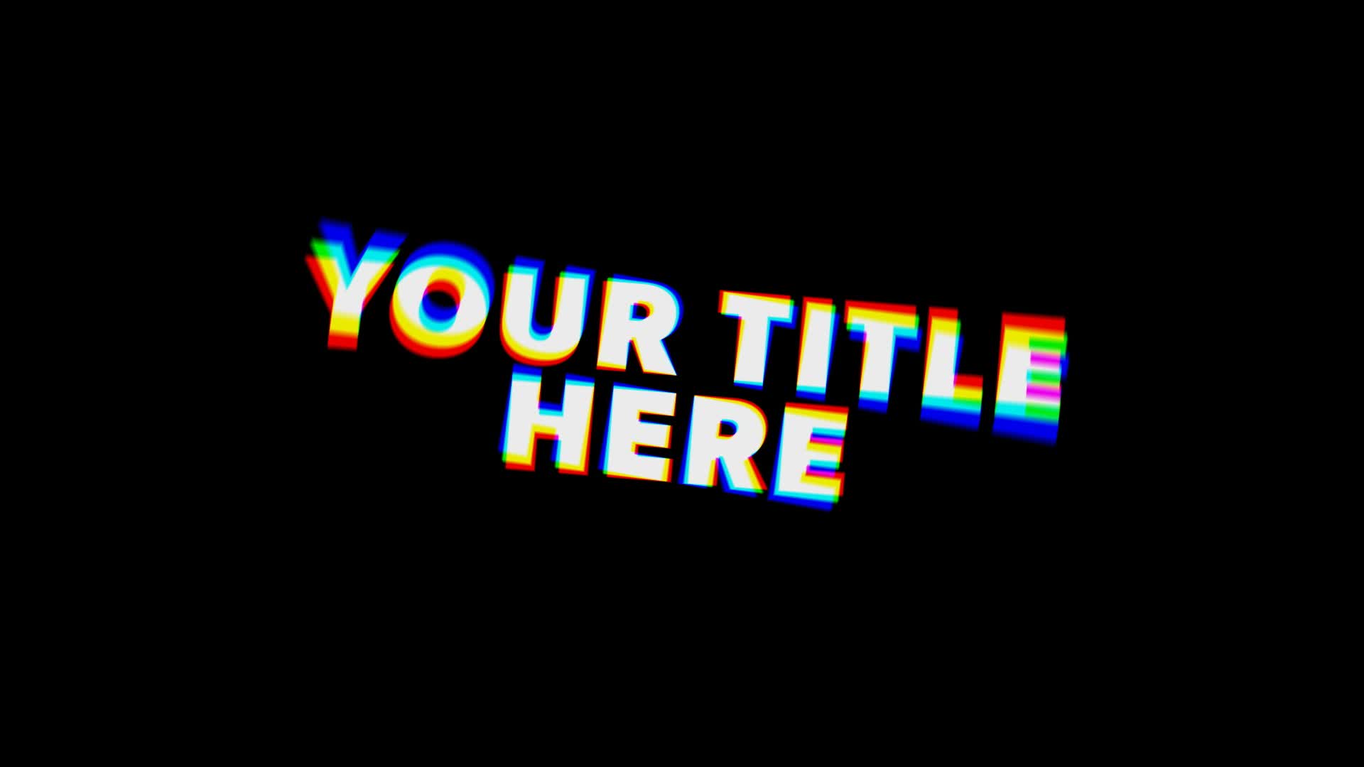 Clean RGB Glitch Title
