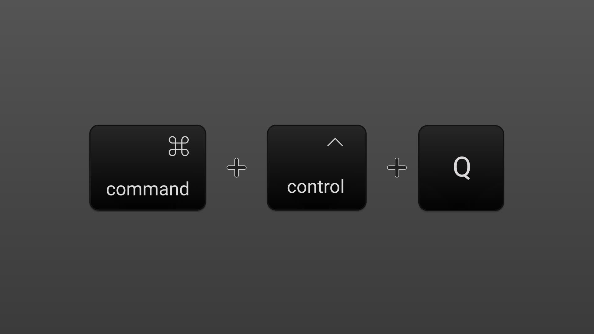 Cmd Ctrl Q Lock Screen Quick Secure Action