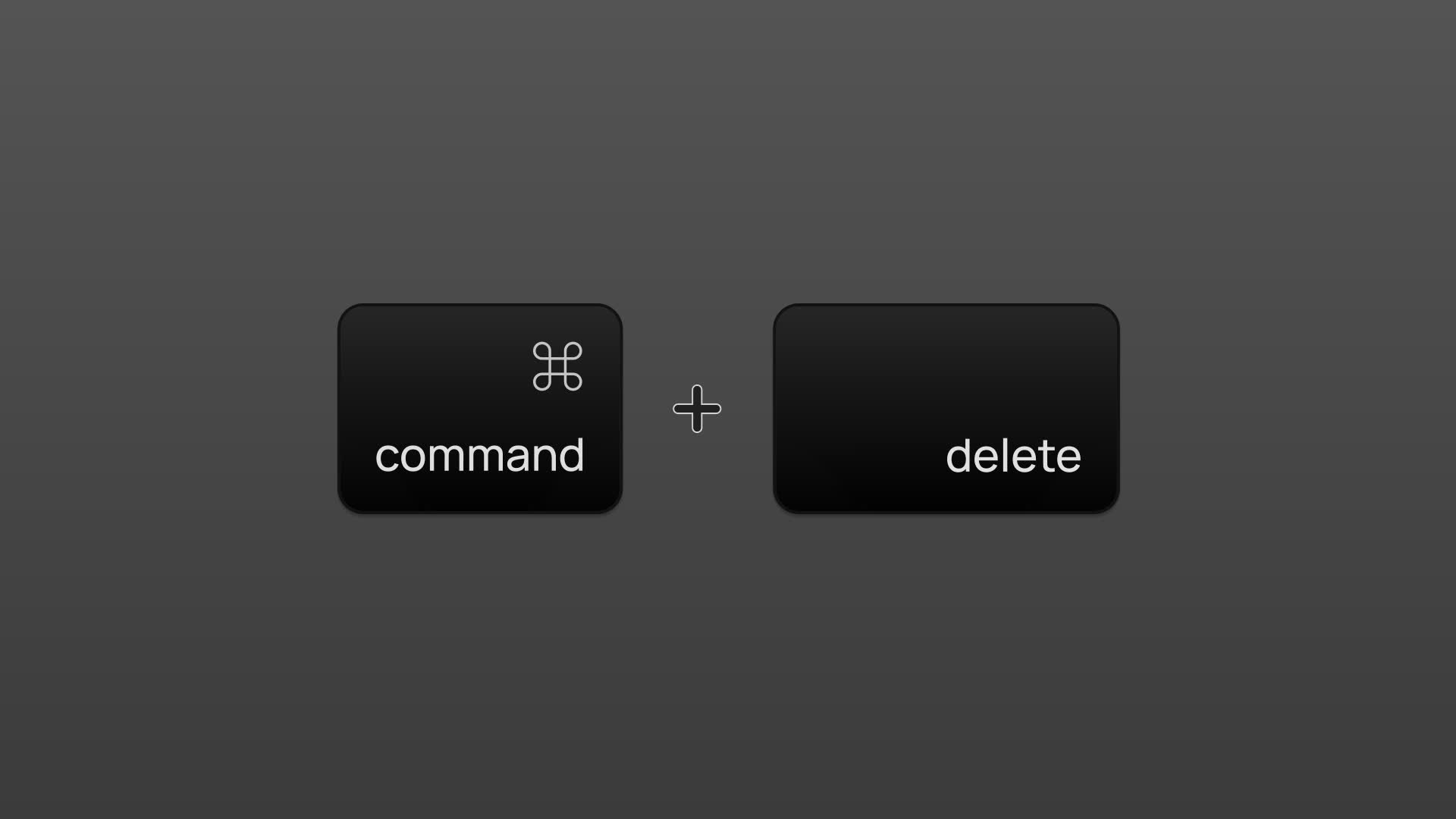 Cmd Delete Move To Trash Quick Action