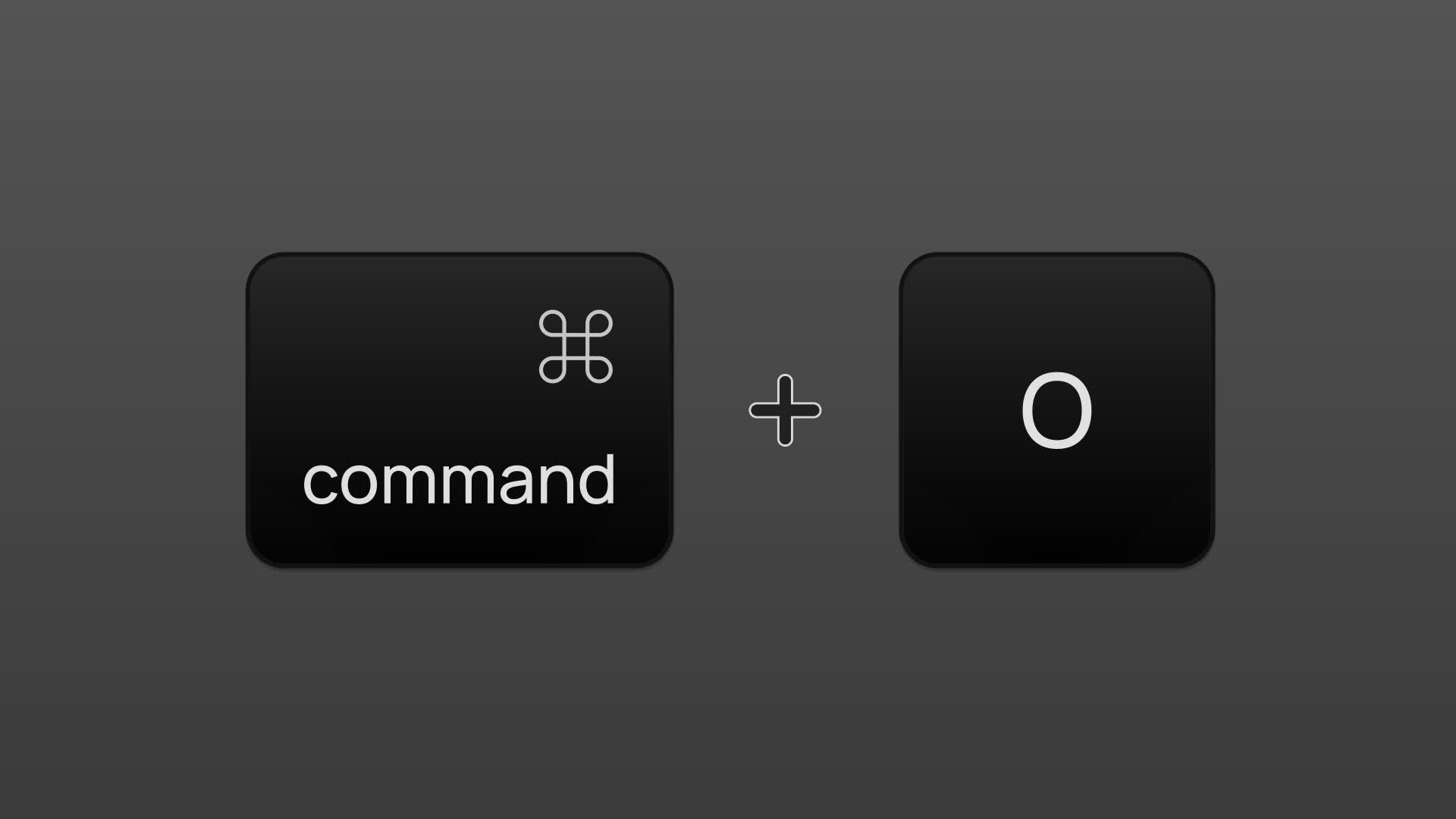 Cmd O Open File Quick Access Motion