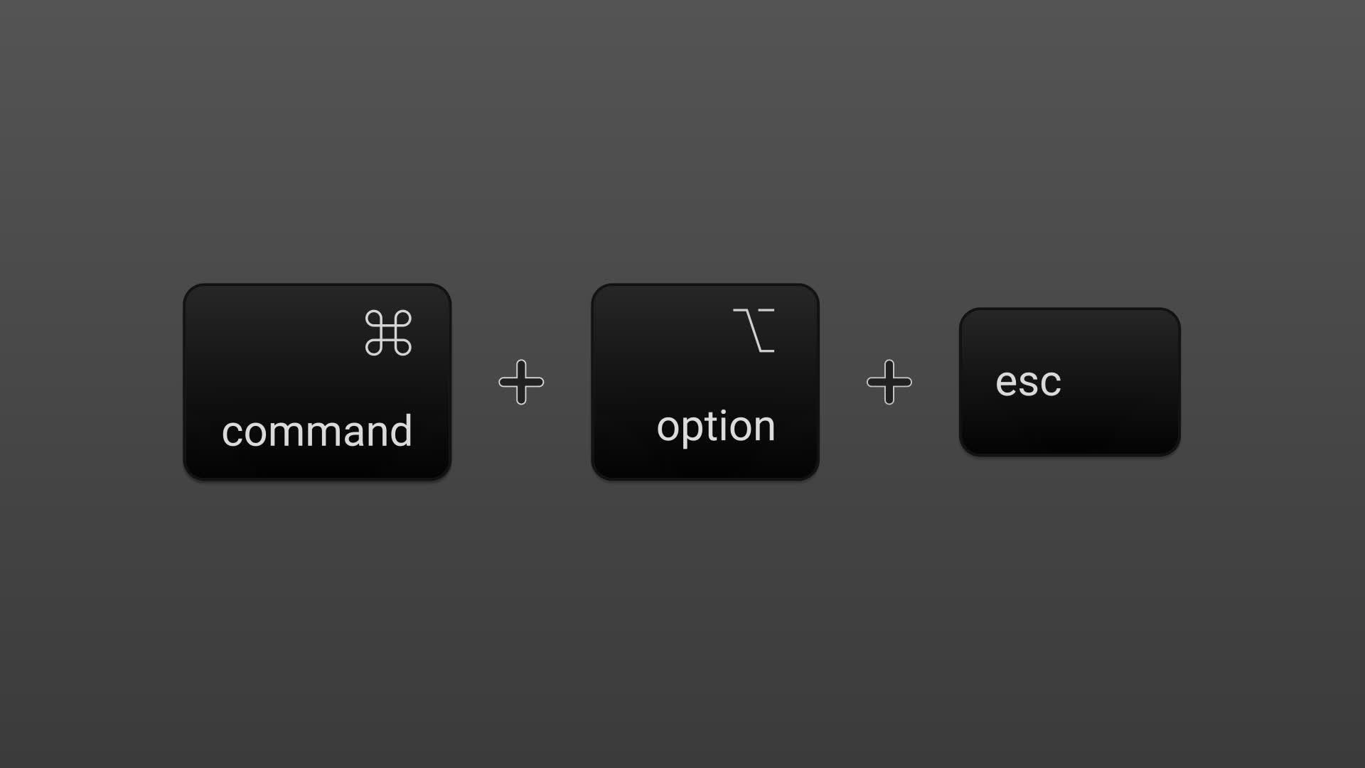 Cmd Opt Esc Force Quit Quick Action