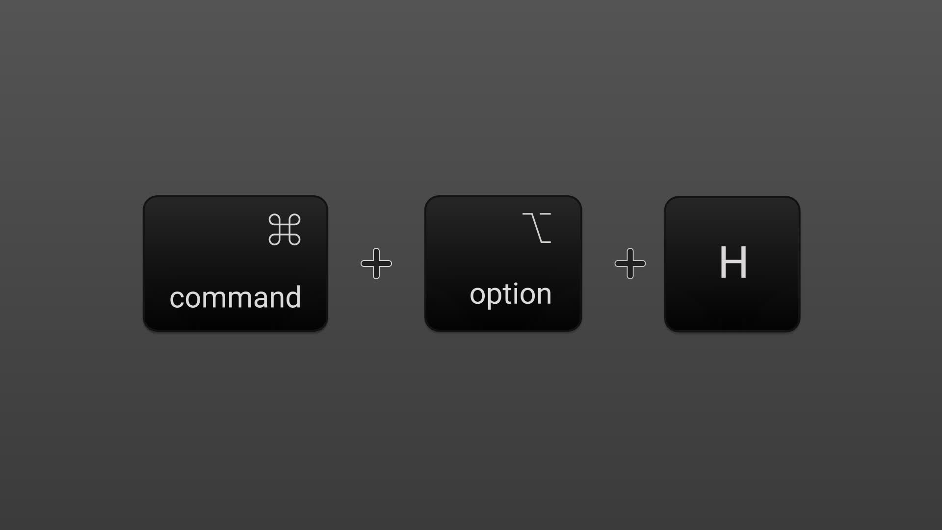 Cmd Opt H Hide Other Apps Quick Action