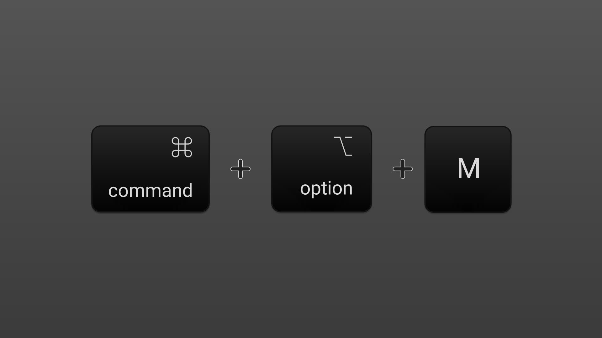 Cmd Opt M Minimize All Windows Motion