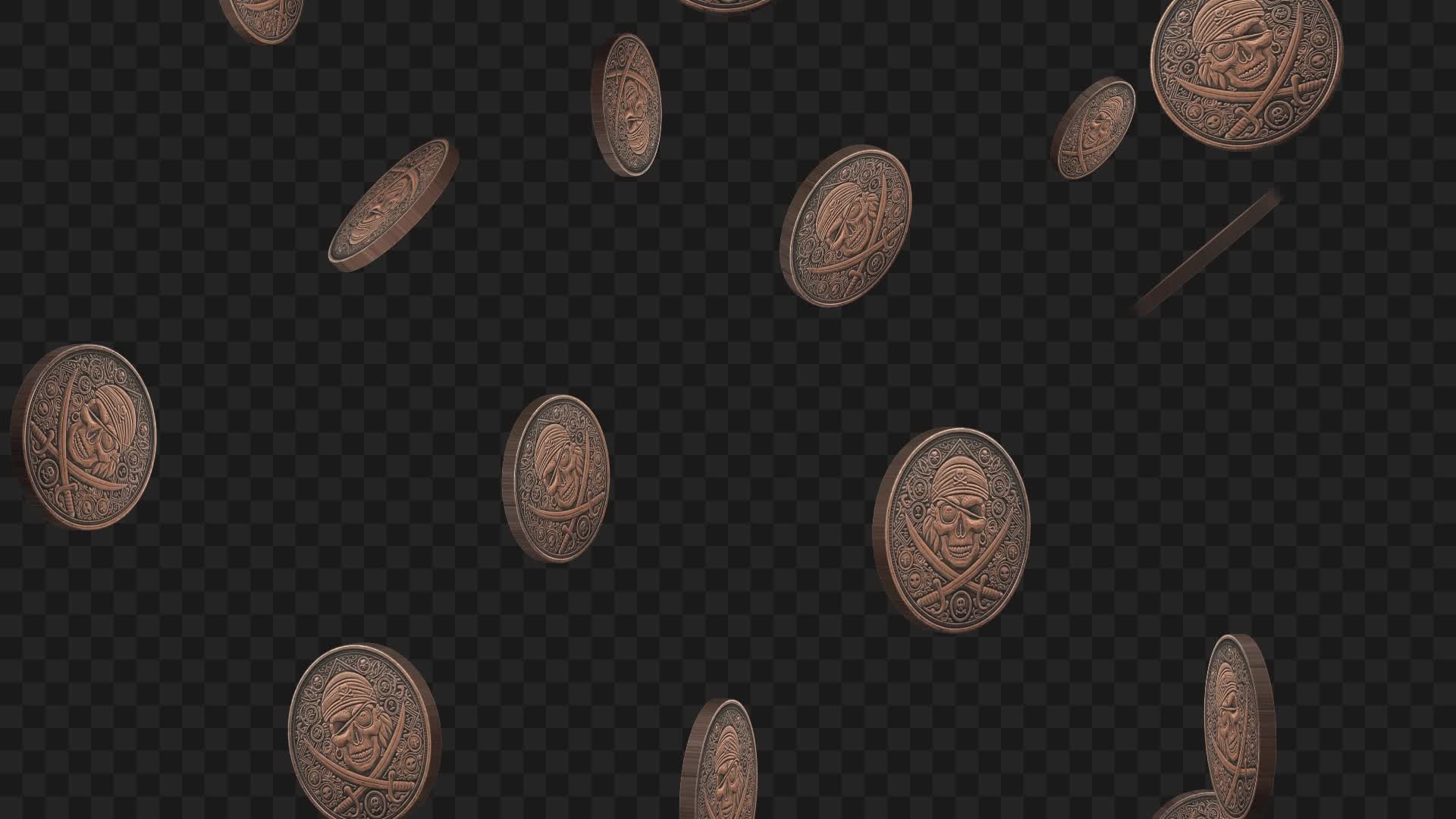 Coin Falling Cash Pirate