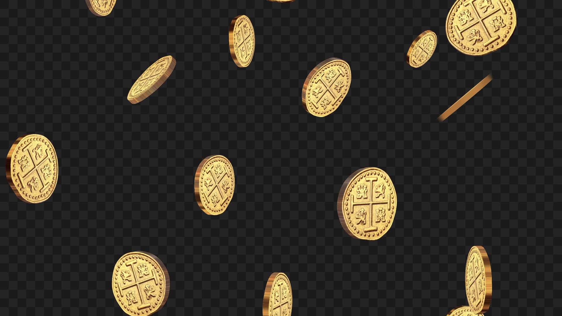 Coin Falling Cash Pirate Gold