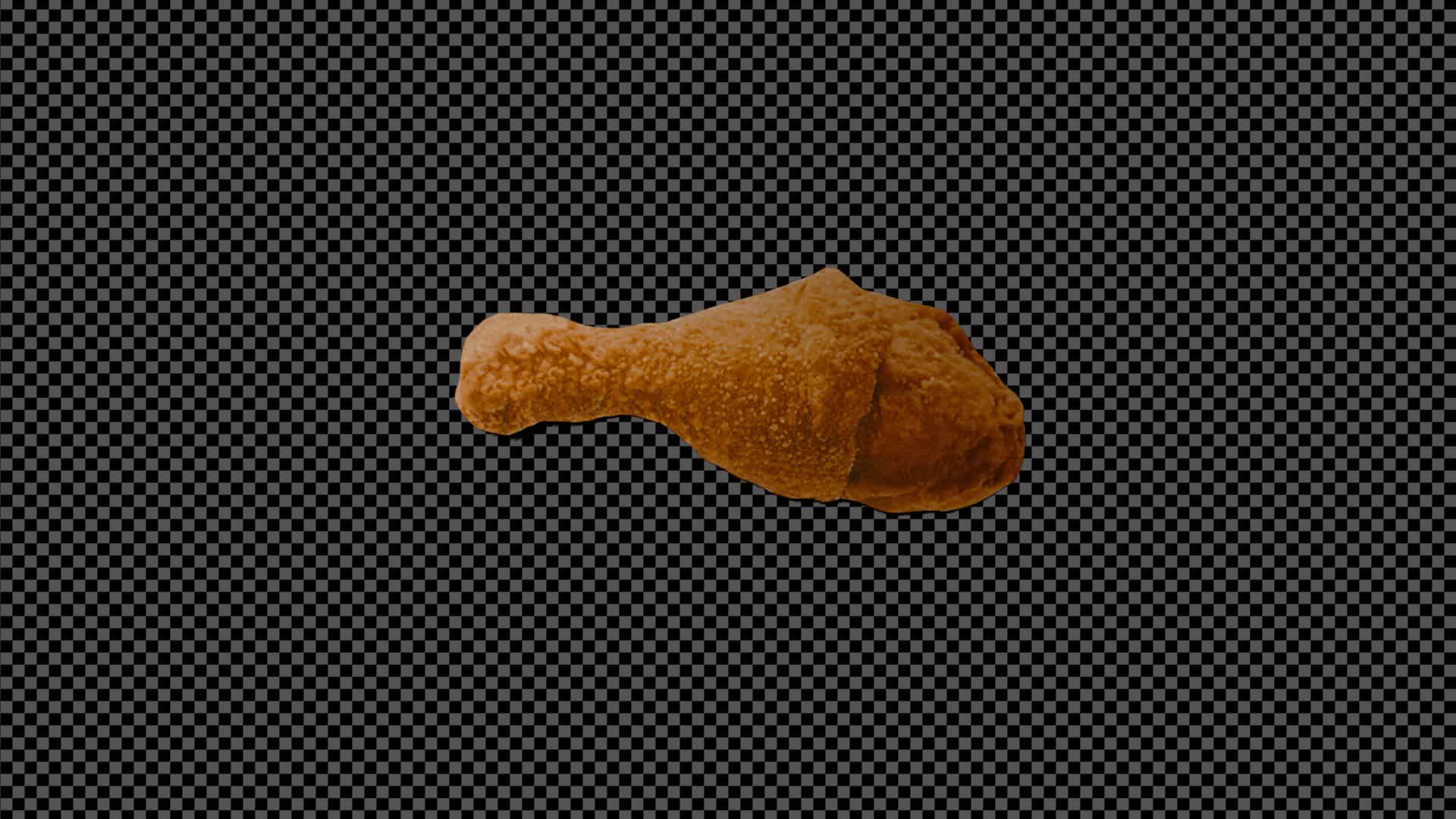 Collage Chicken Leg On Alpha
