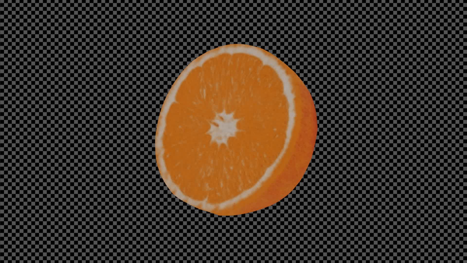 Collage Orange On Alpha