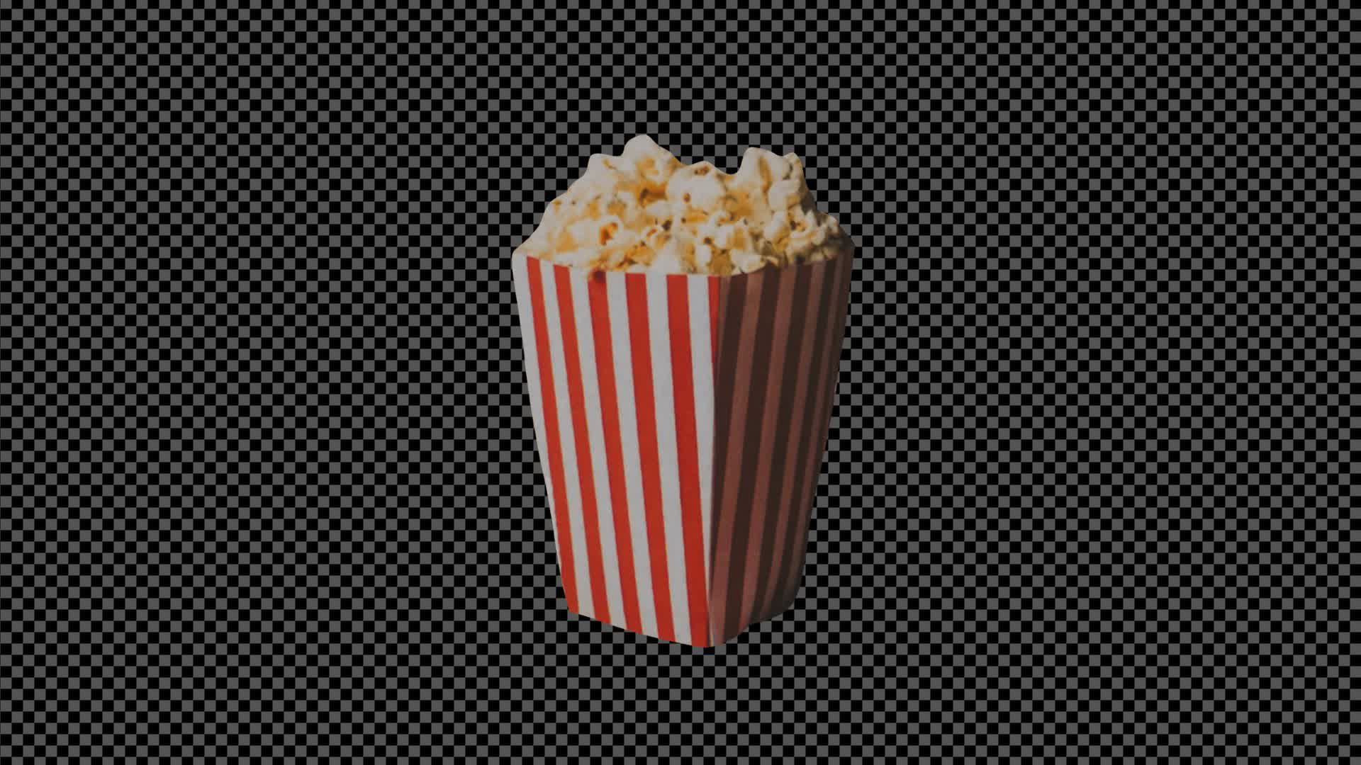 Collage Popcorn On Alpha