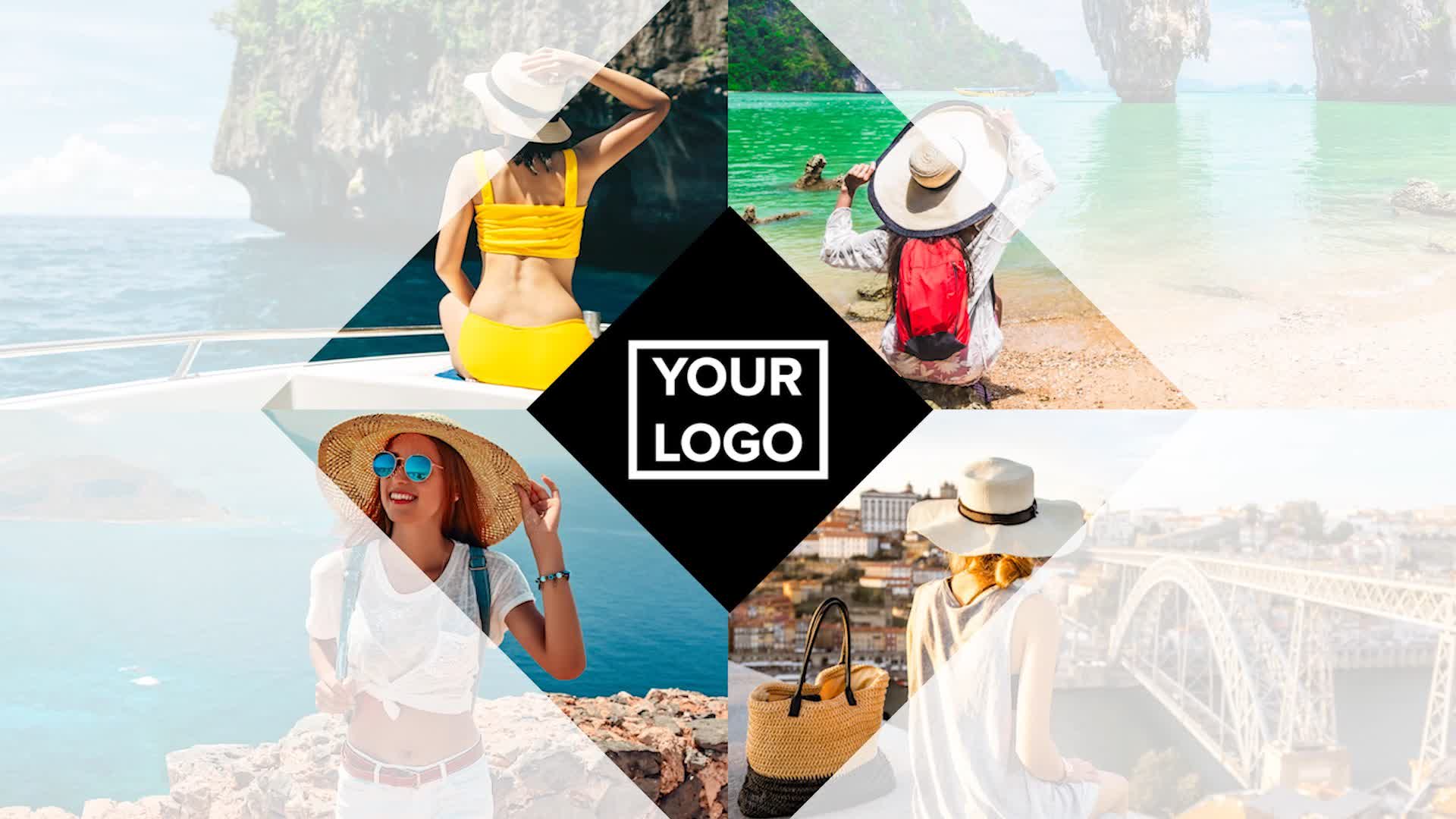 Collage Travel Throwback Slideshow Opener