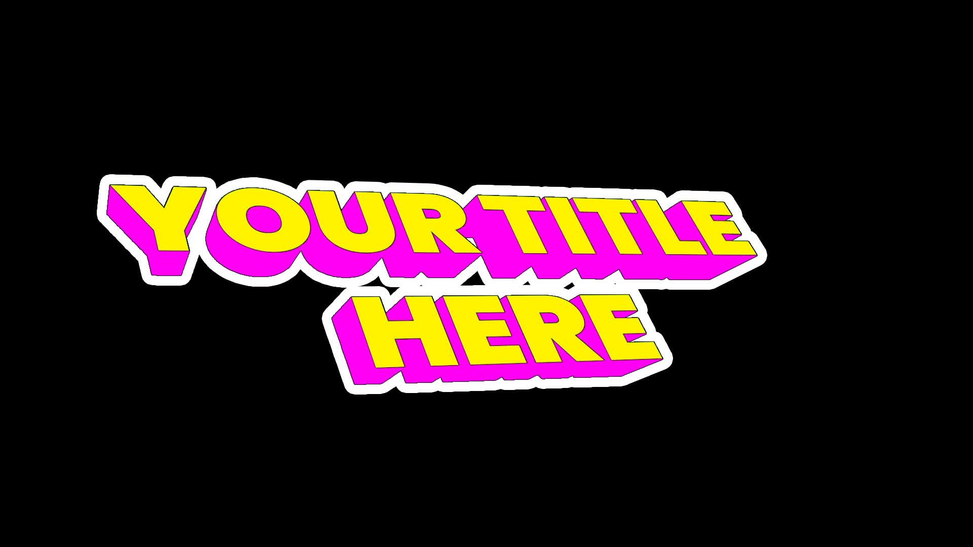 Color Shift Text Title