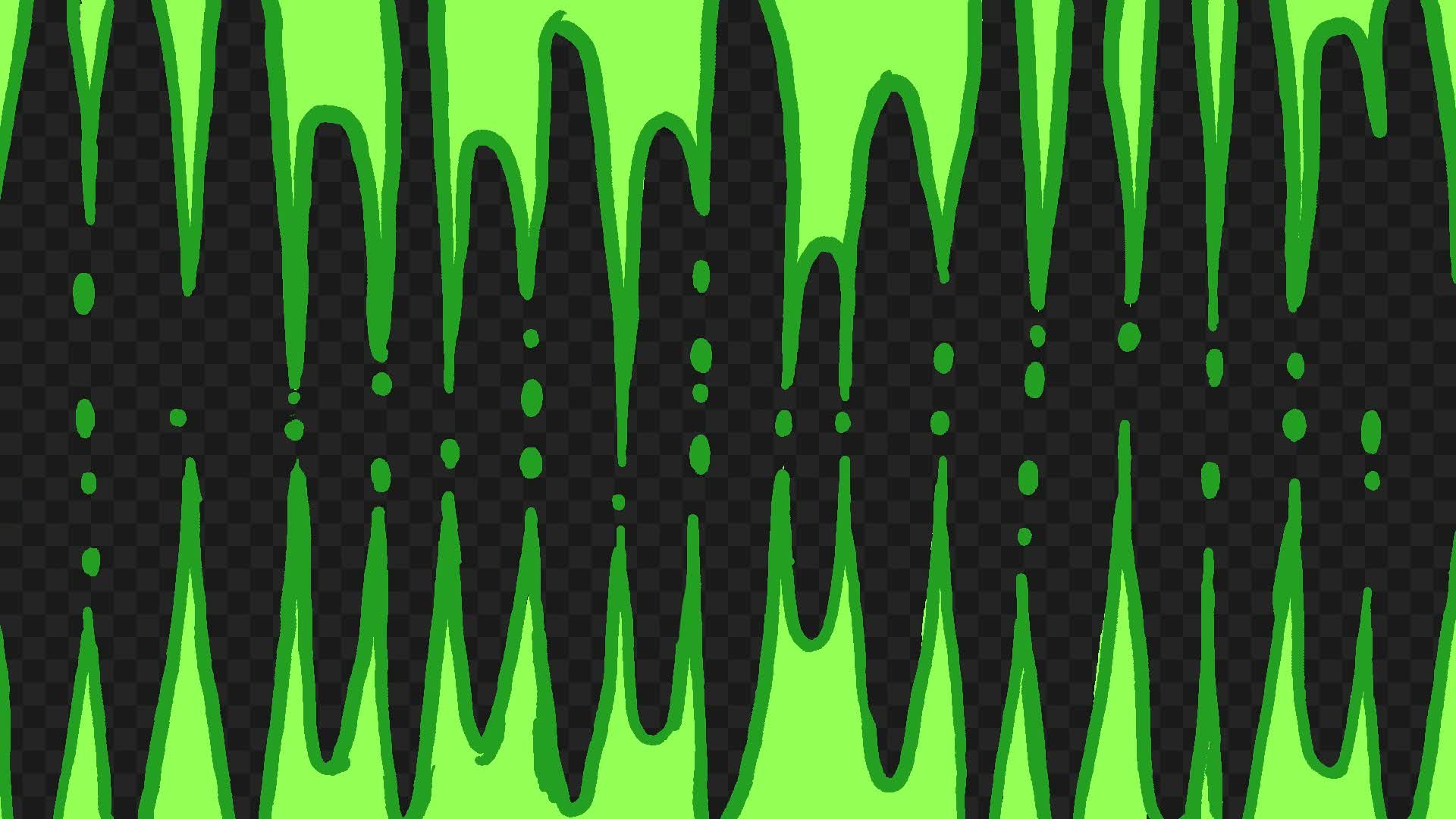 Colored Full Screen Hand Drawn Green Transition