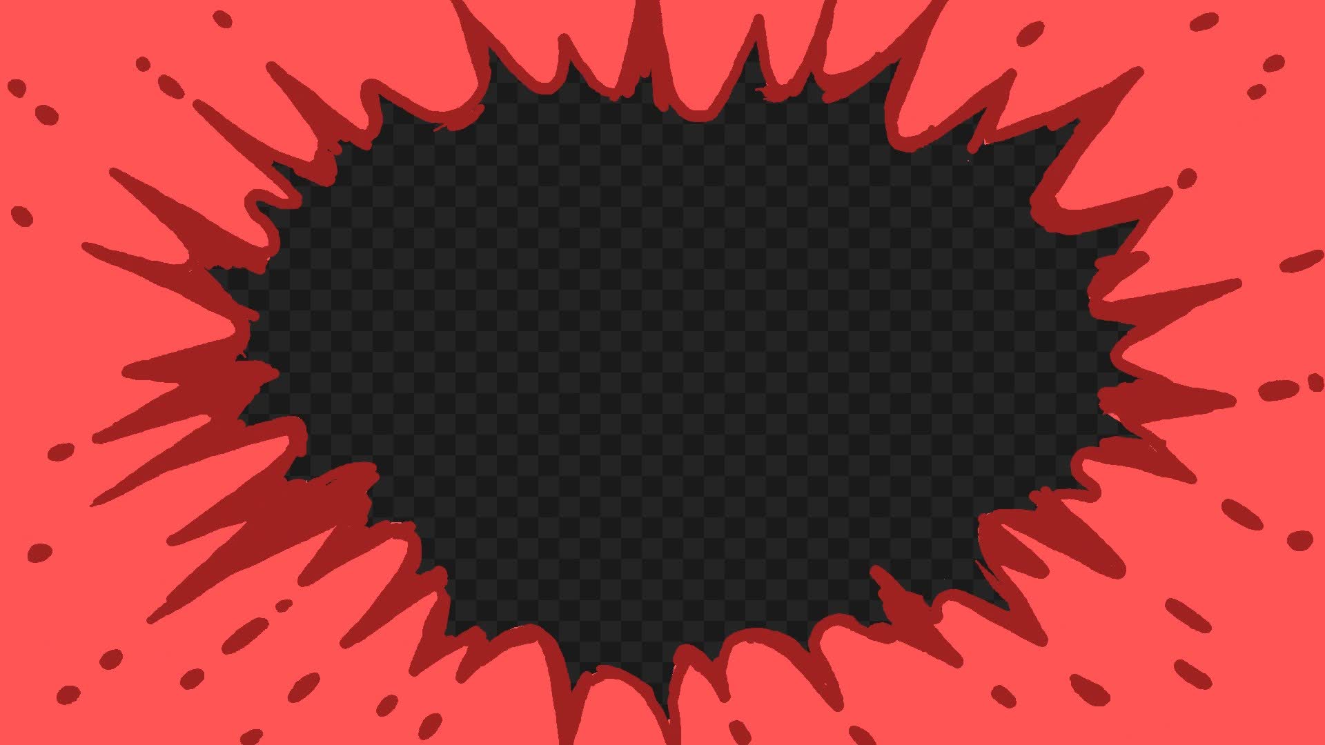 Colored Full Screen Hand Drawn Red Transition