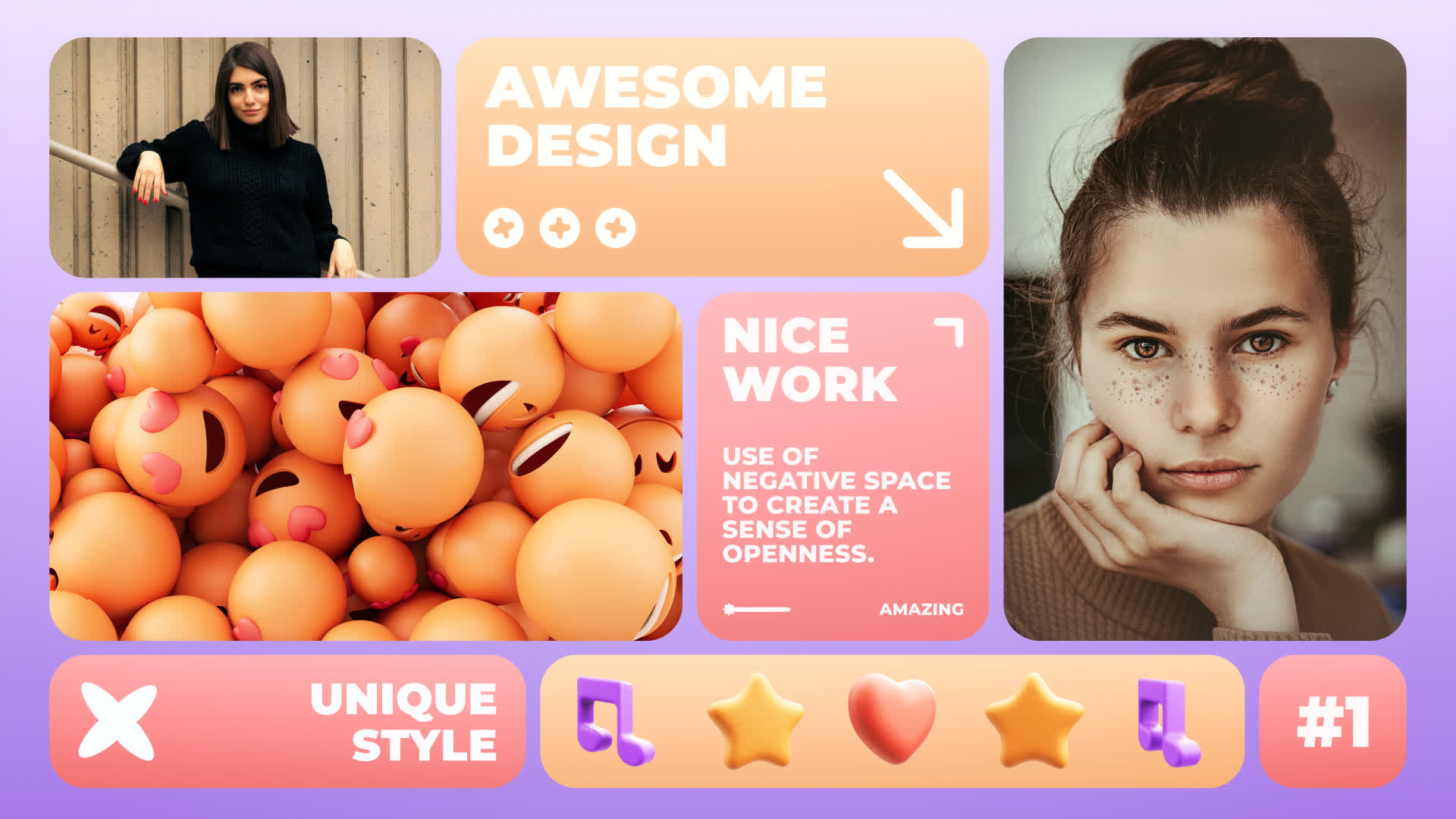 Colorful 3D Social Media Intro