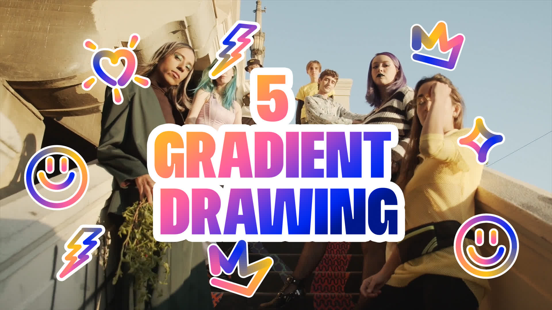 Colorful Drawings Gradient Pack