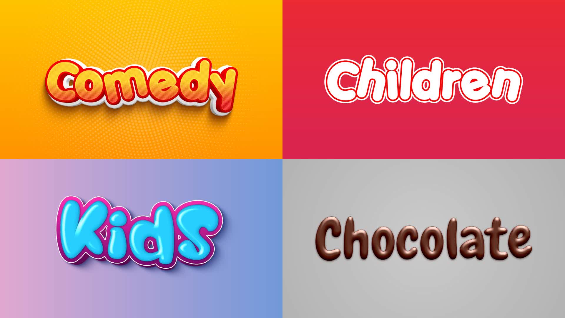 Colorful Fun Text Effects