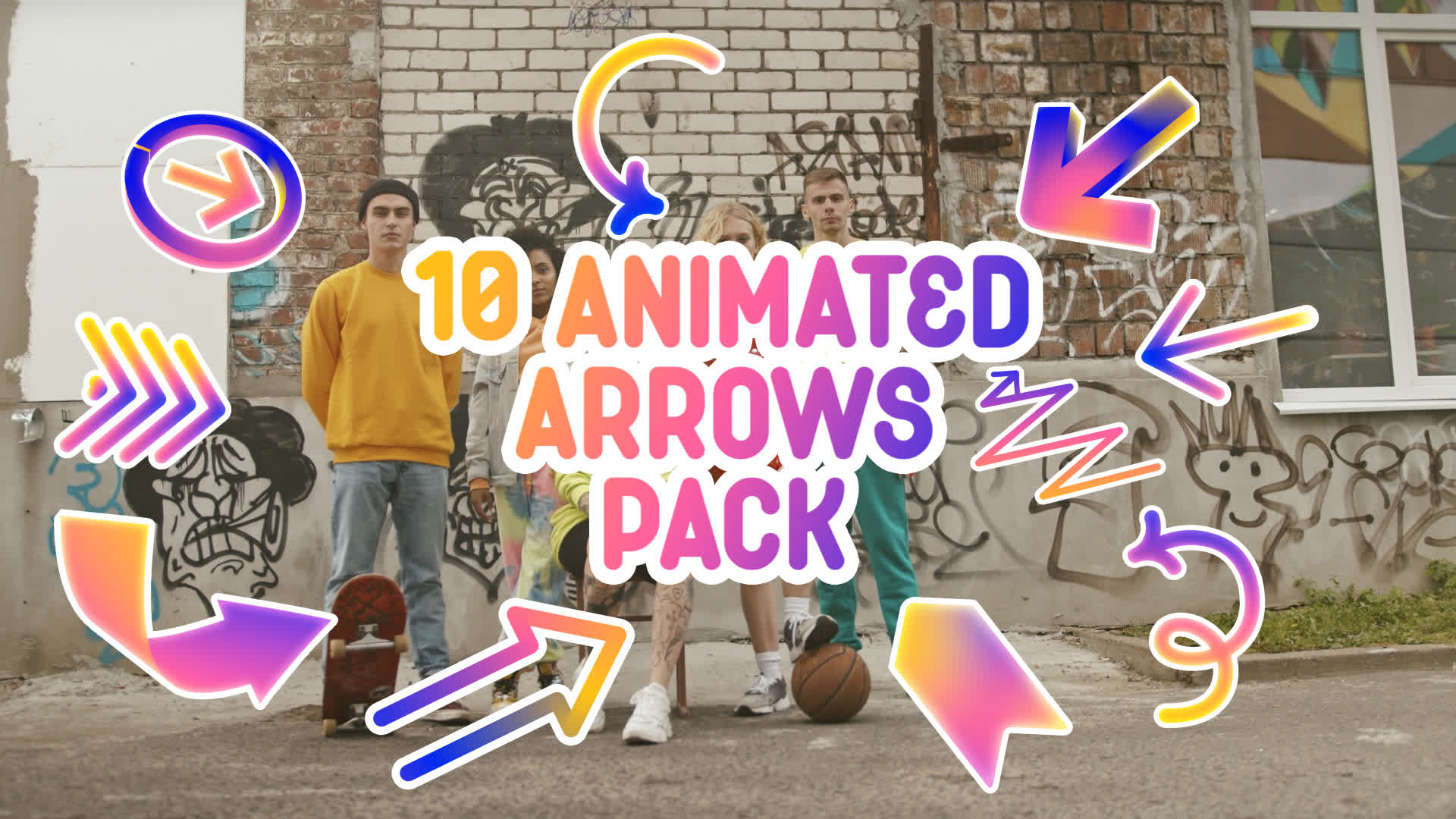 Colorful Gradient Arrows