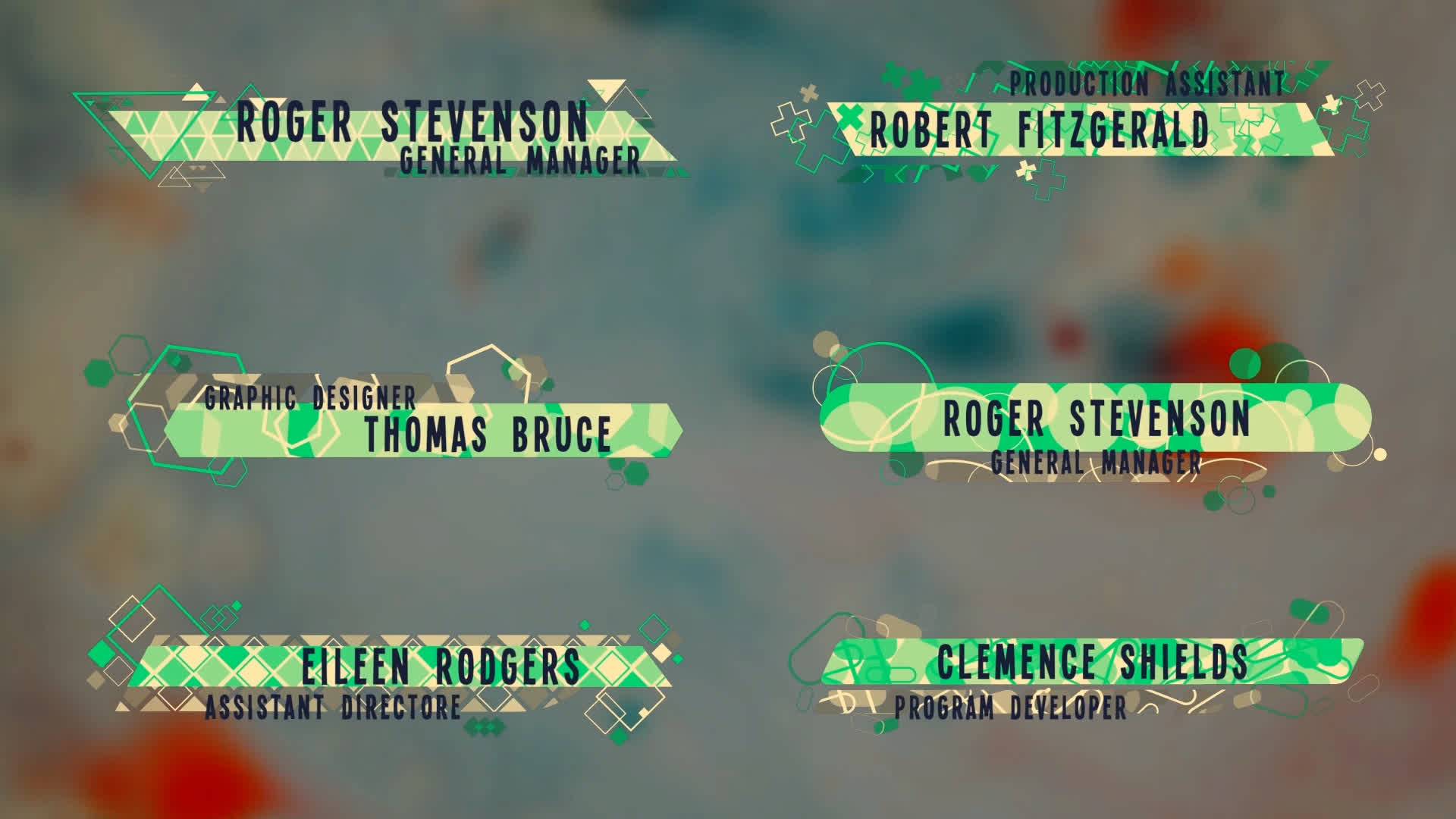 Colorful Lower Thirds Bright