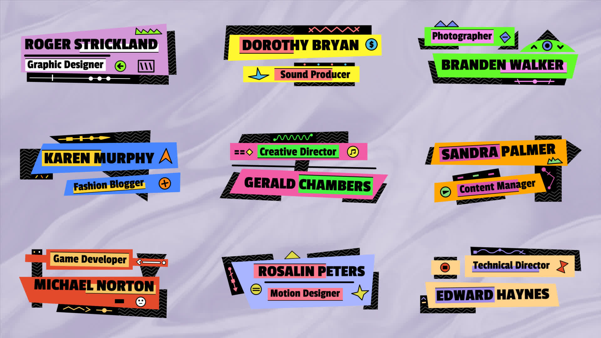 Paper Colorful Lower Thirds