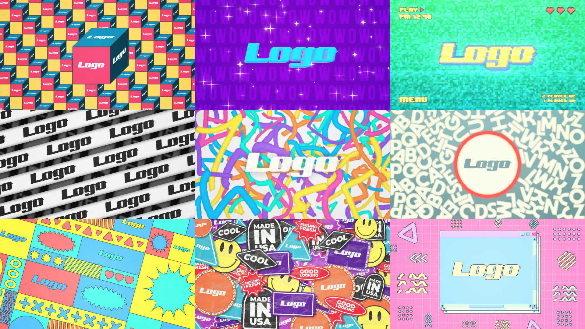 Colorful Pages Logo Reveal