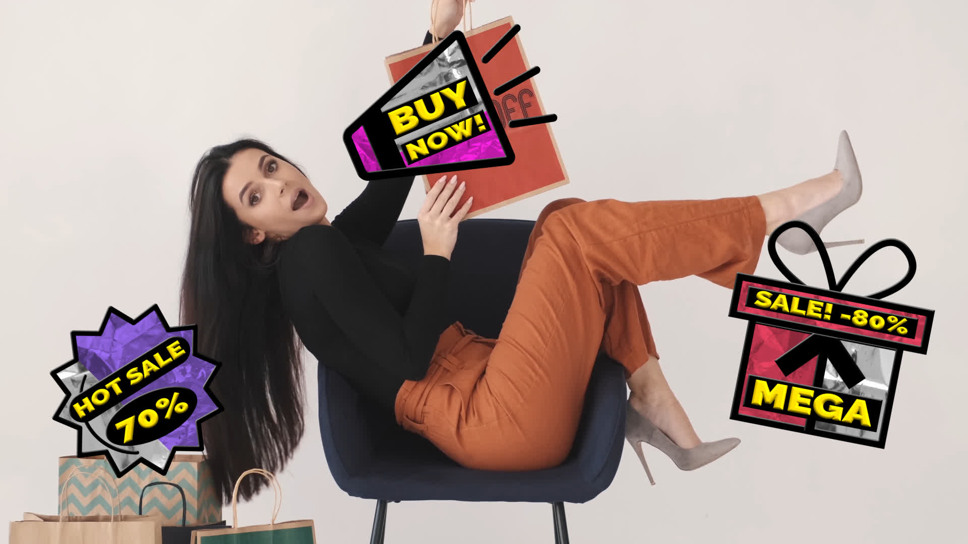 Colorful Sales Badges