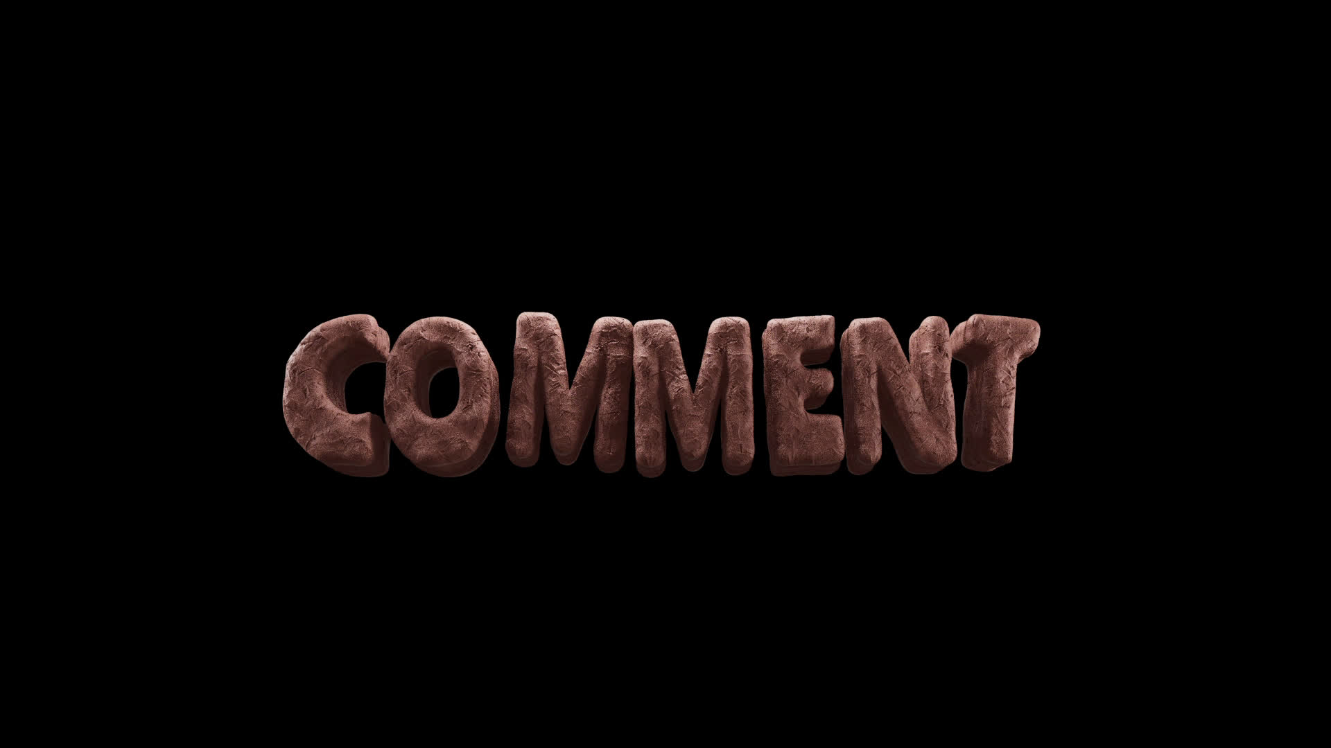 Comment Clay 3D Title on Alpha