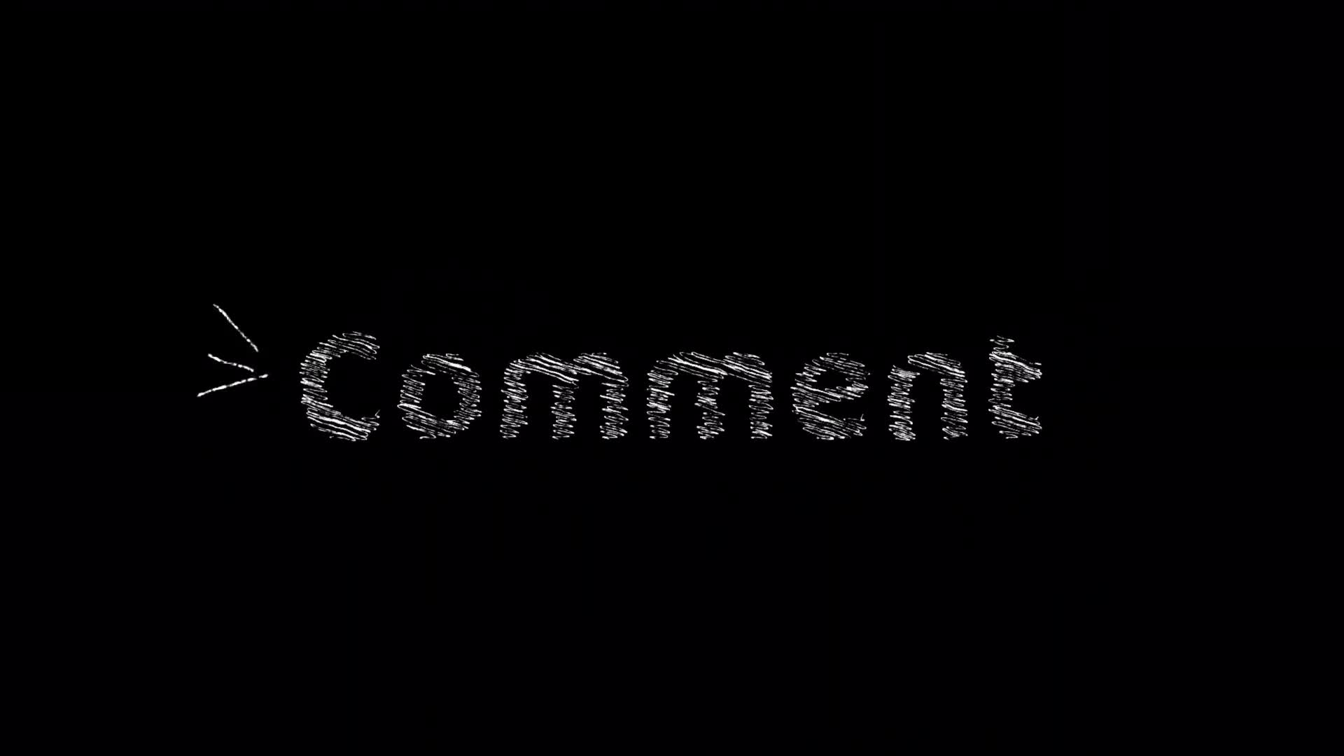 Comment Scribble Title on Alpha