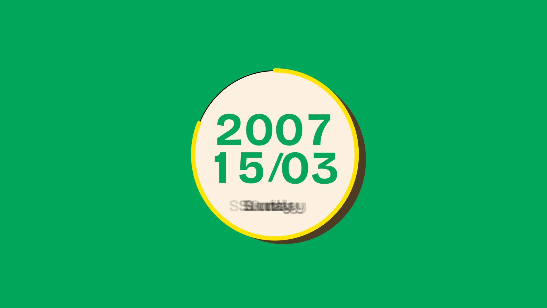 Concentric Loading Ring Date Animation