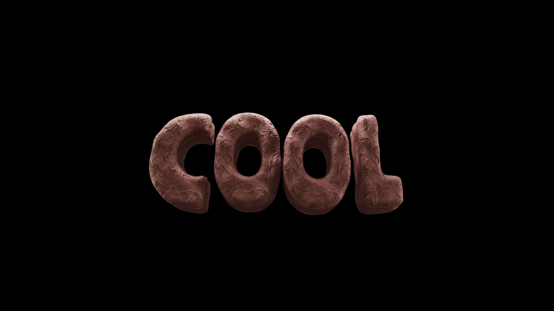 Cool Clay 3D Title on Alpha