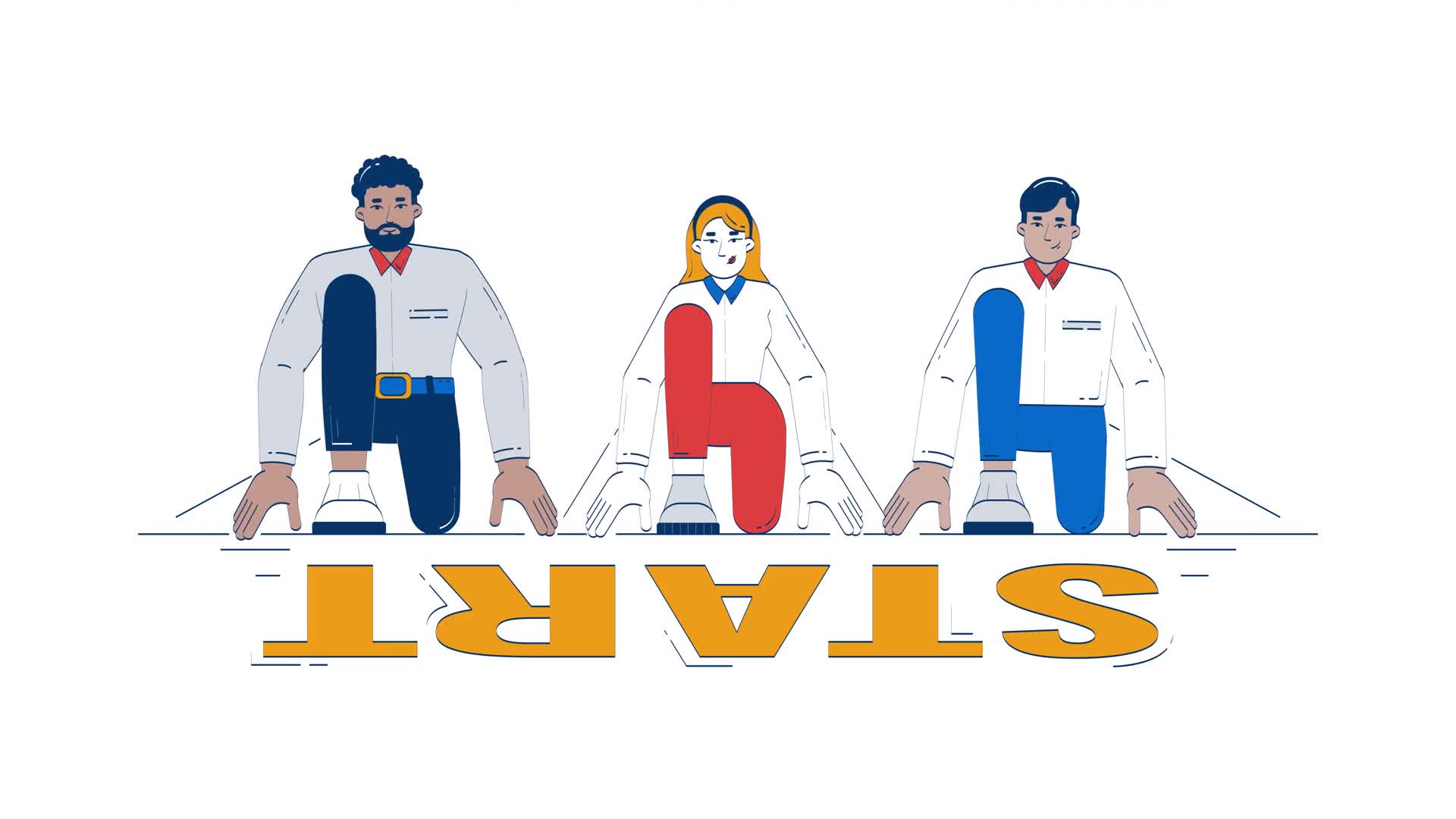 Corporate Competition Doodle Animation