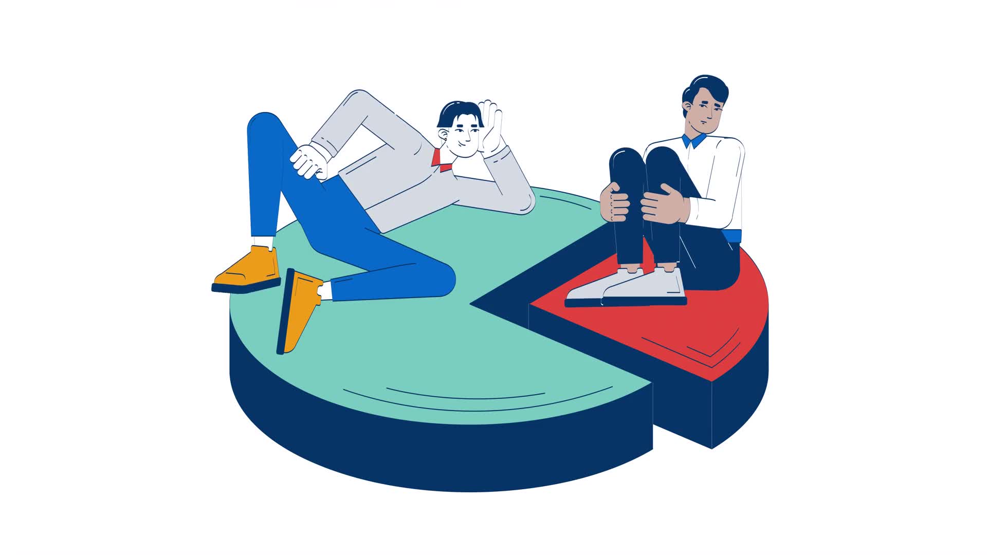 Corporate Financial Disparity Doodle Animation