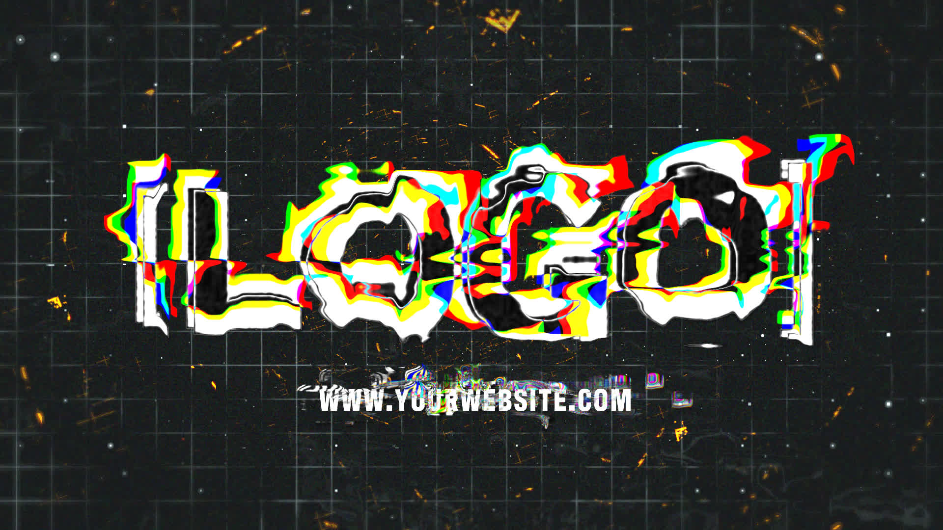 Golden Cosmic Distortion Logo