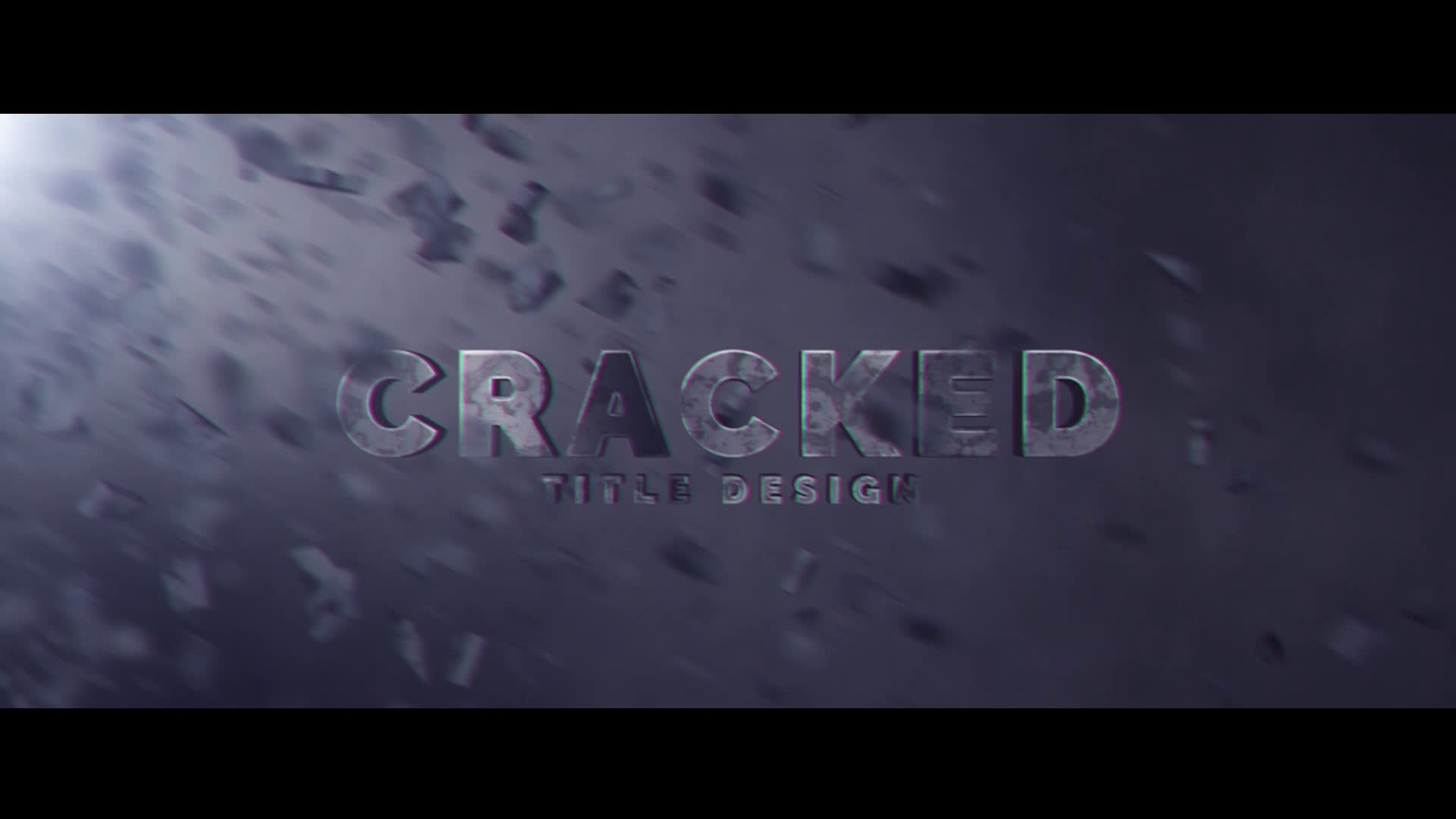 Cracked Title Design