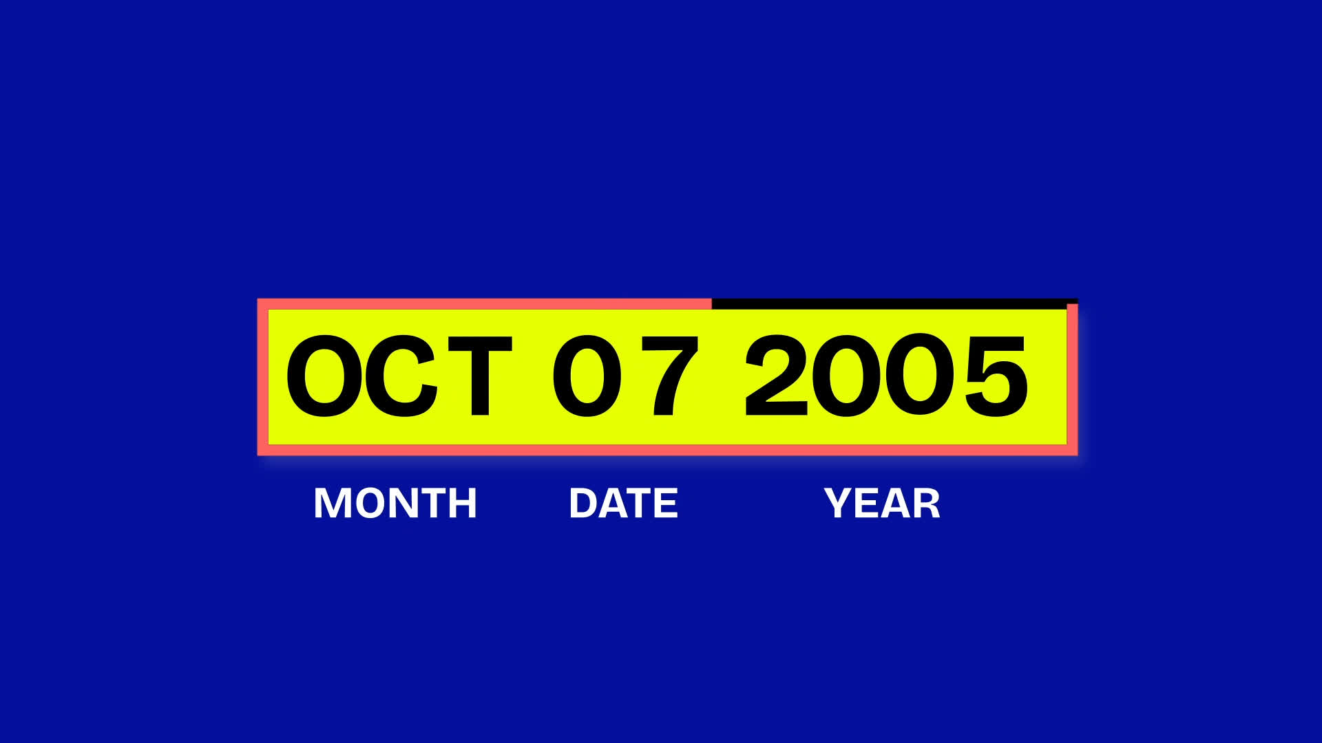 Creative Highlighter Date Counters