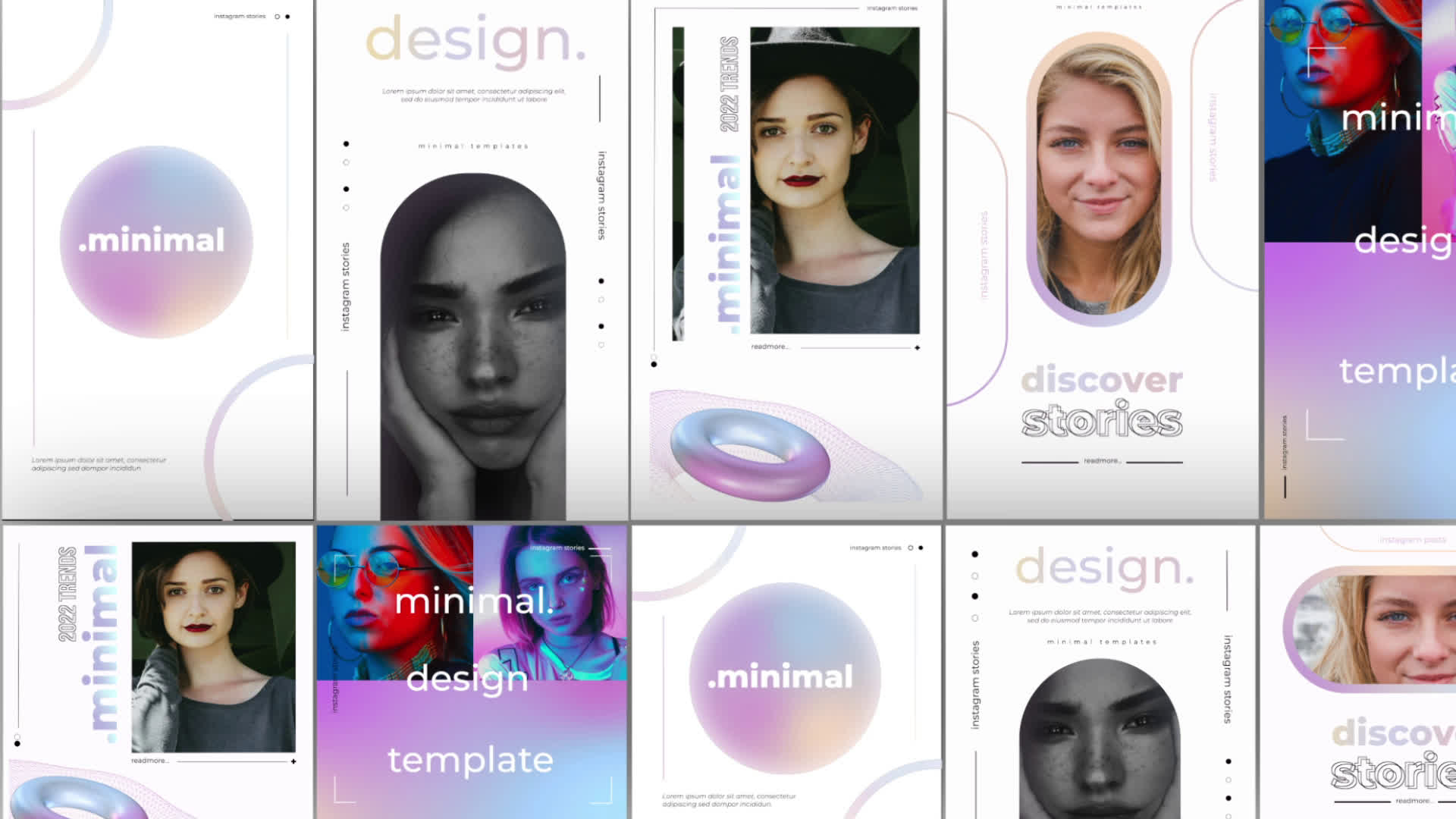 Creative Minimalist Posts And Stories