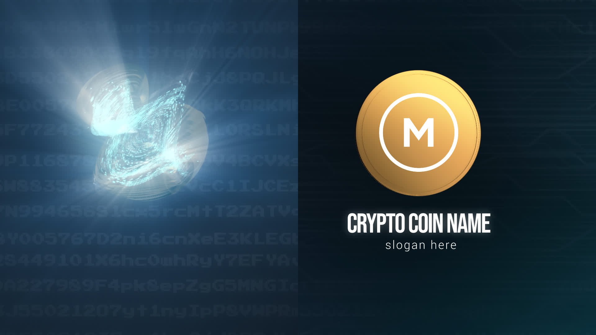 Gold Crypto Coin Logo Reveal