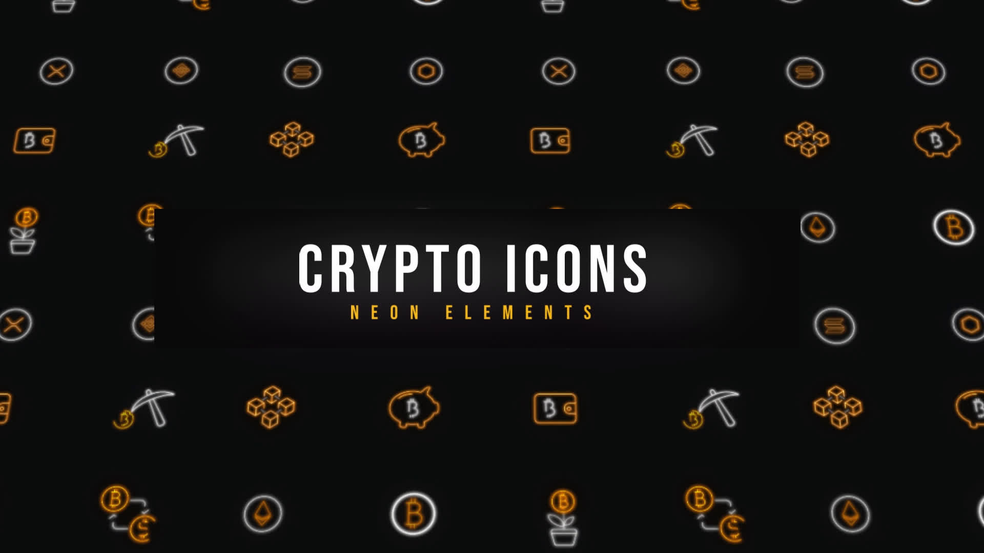 Crypto Neon Icons