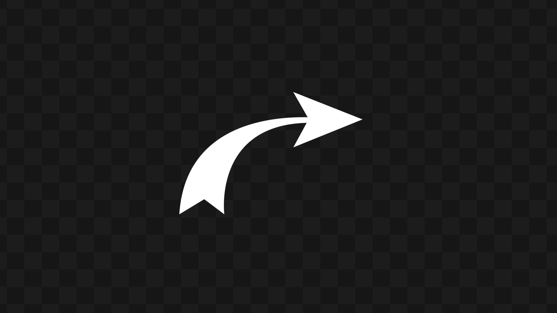 Curved Direction Pointer Right Bend Arrow