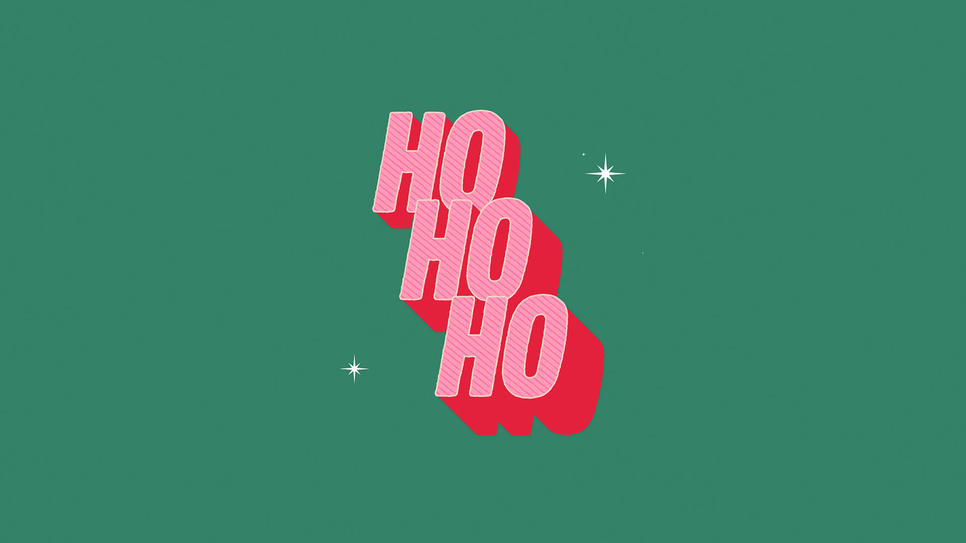 Cute Ho Ho Ho Christmas Kinetic Text