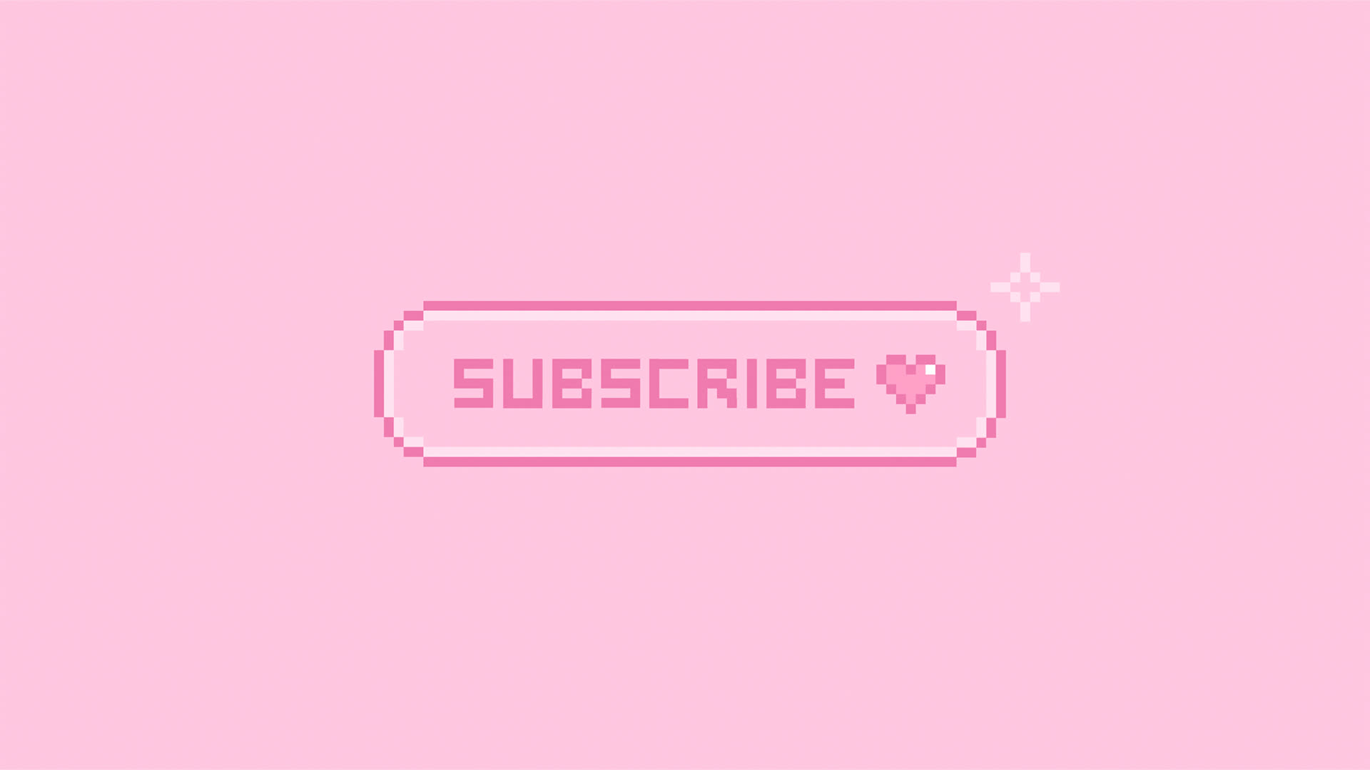 Cute Kawaii Pixel Subscribe