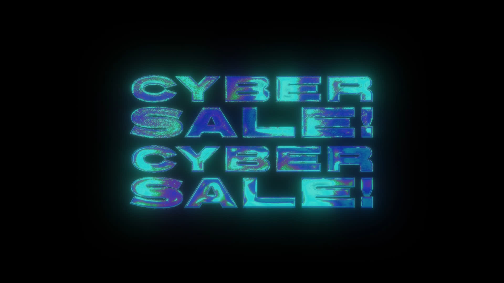Blue Cyber Sale Heatmap Gradient Title