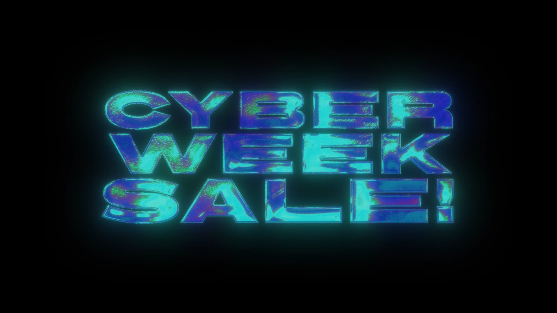 Cyber Week Sale Heatmap Gradient Title
