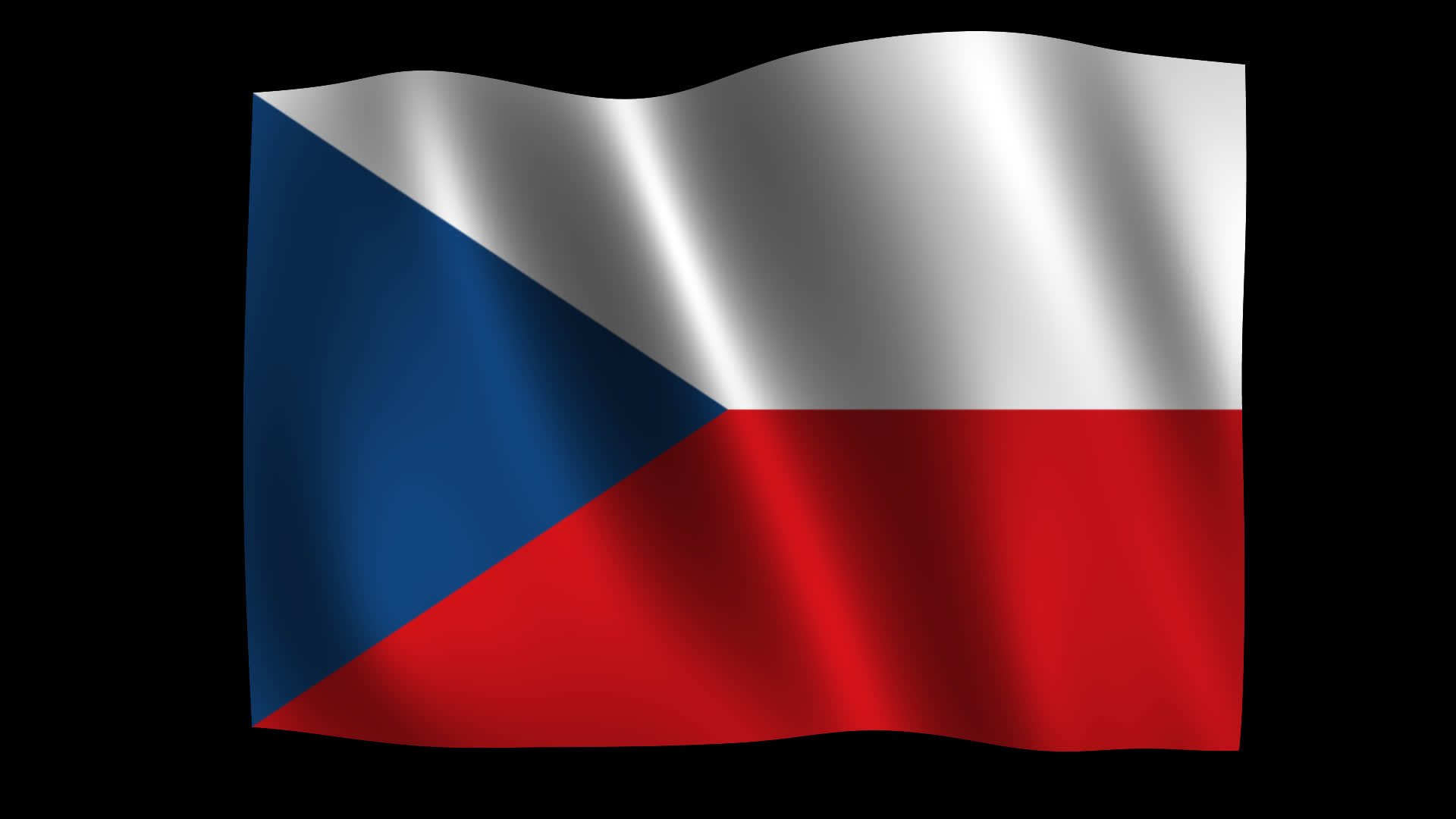 Czech Flag Smooth Waving